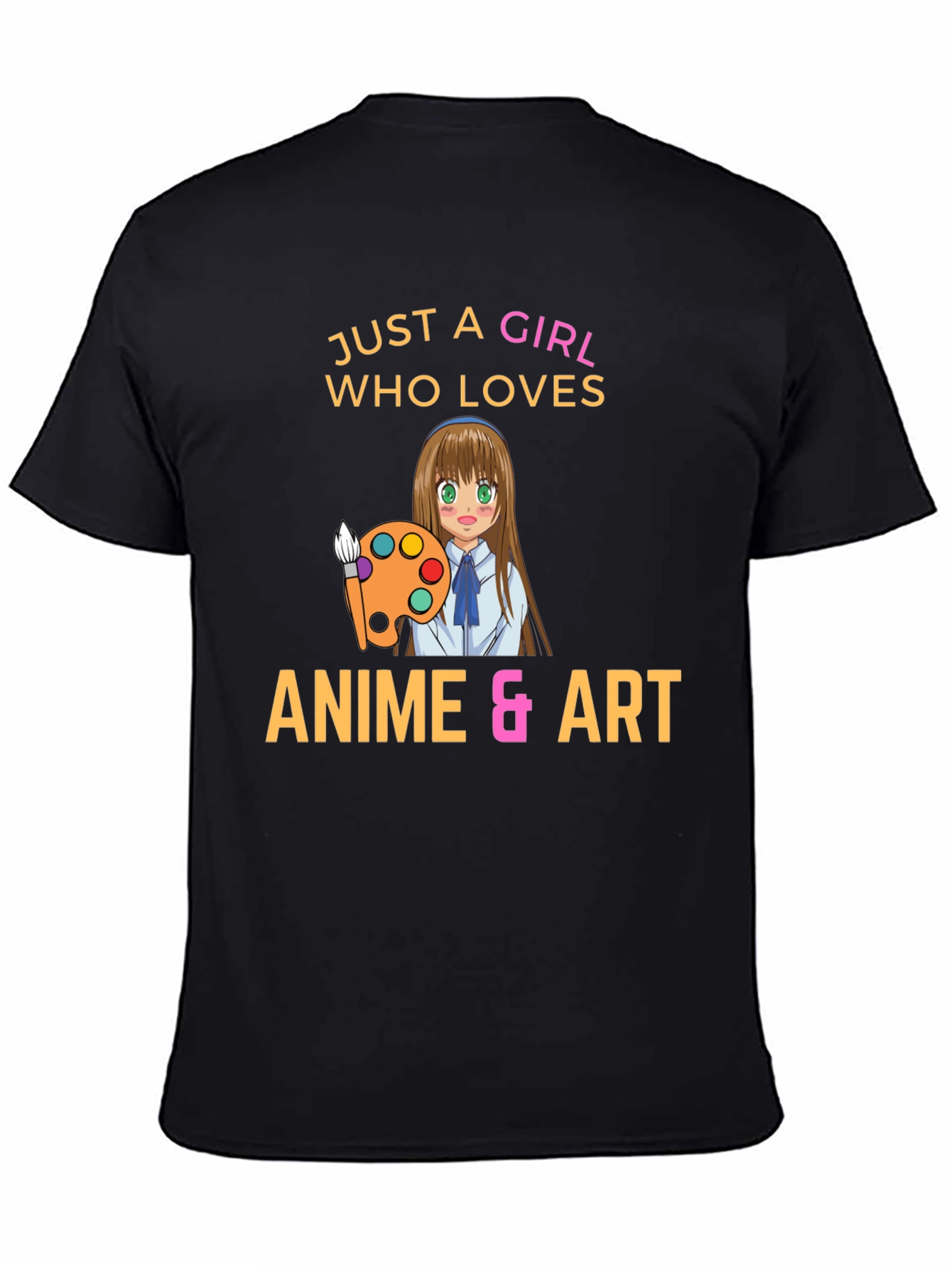 Anime & Art Lover T-Shirt - Girl Painter Design