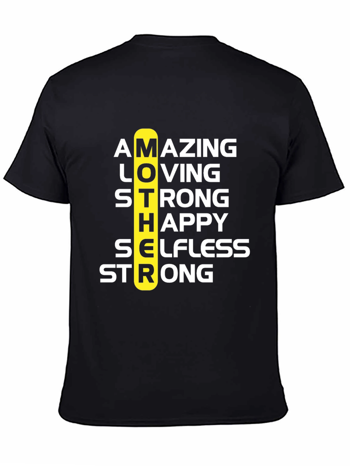 Amazing Mother Graphic Tee - Black Cotton T-Shirt
