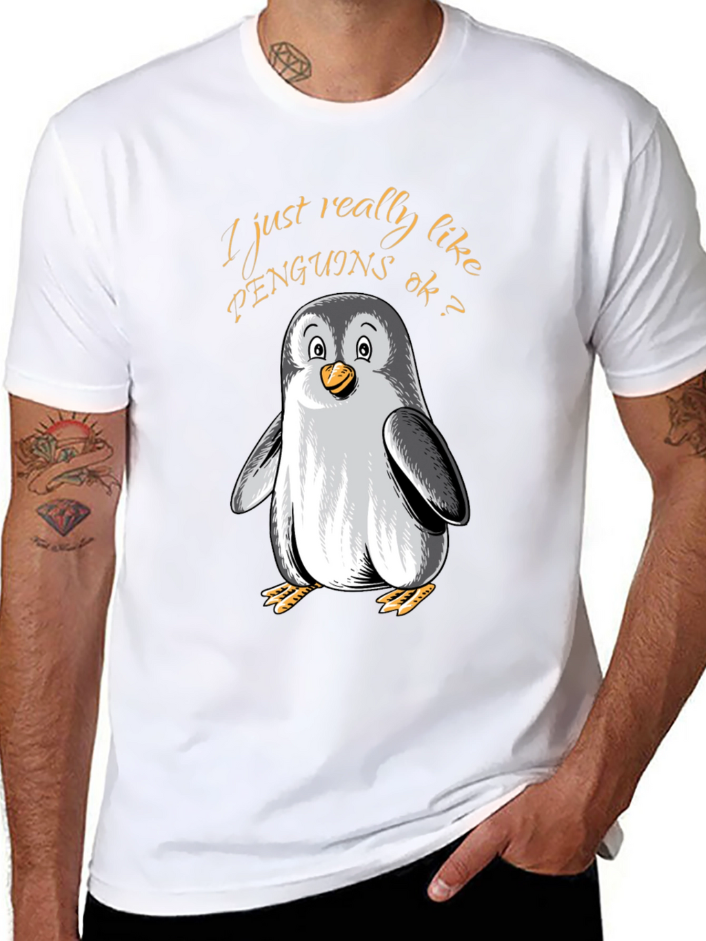 Penguin Lovers Tee: I Just Really Like Penguins
