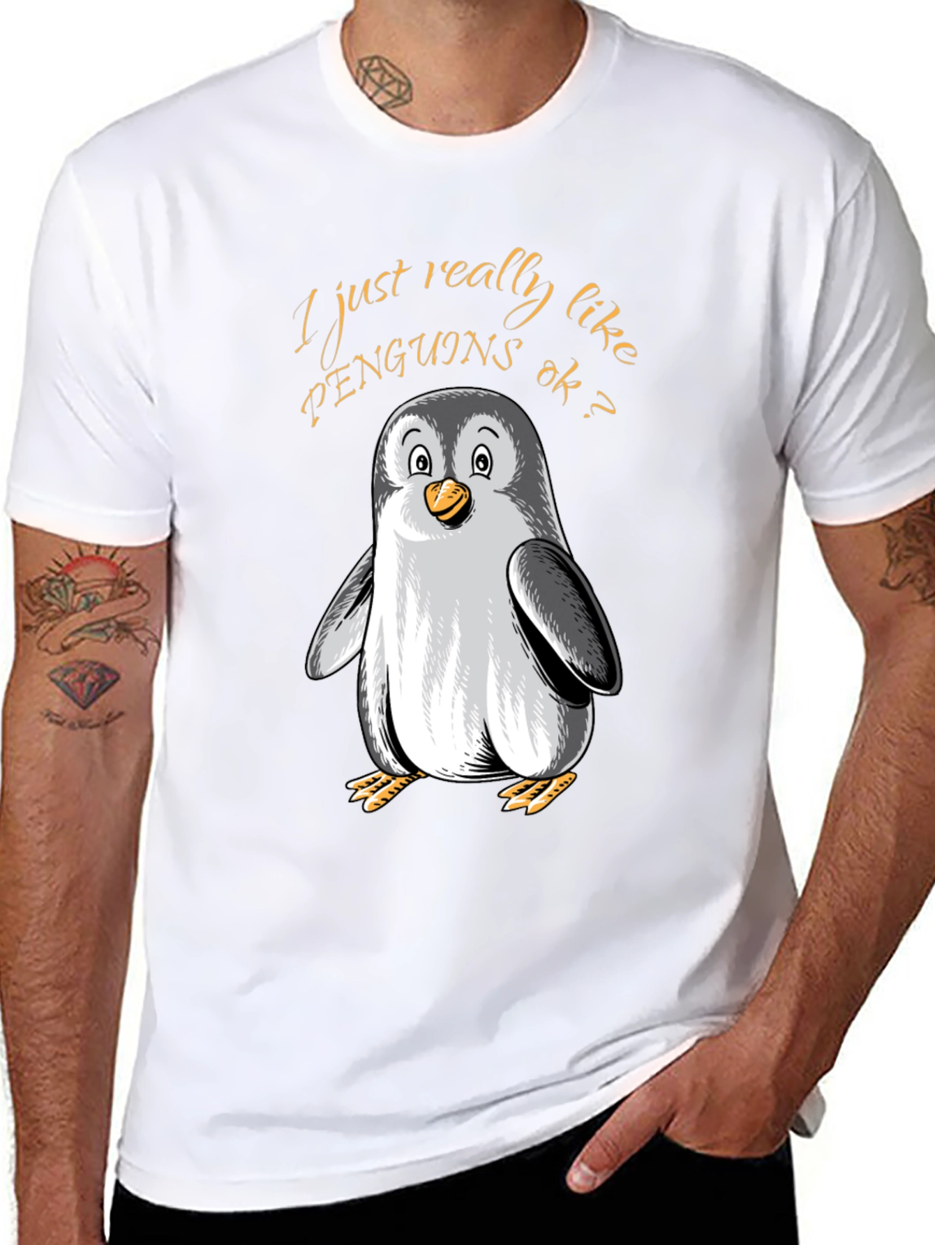 Penguin Lovers Tee: I Just Really Like Penguins