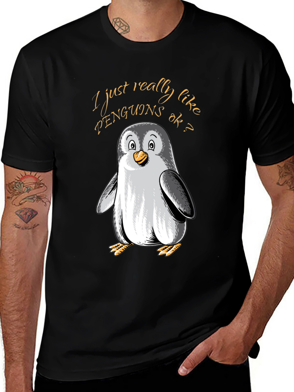 Penguin Lovers Tee: I Just Really Like Penguins