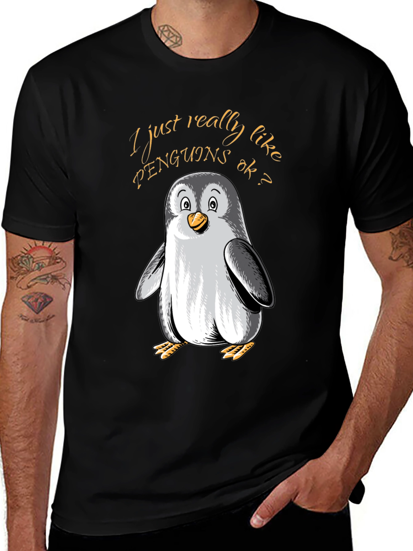Penguin Lovers Tee: I Just Really Like Penguins