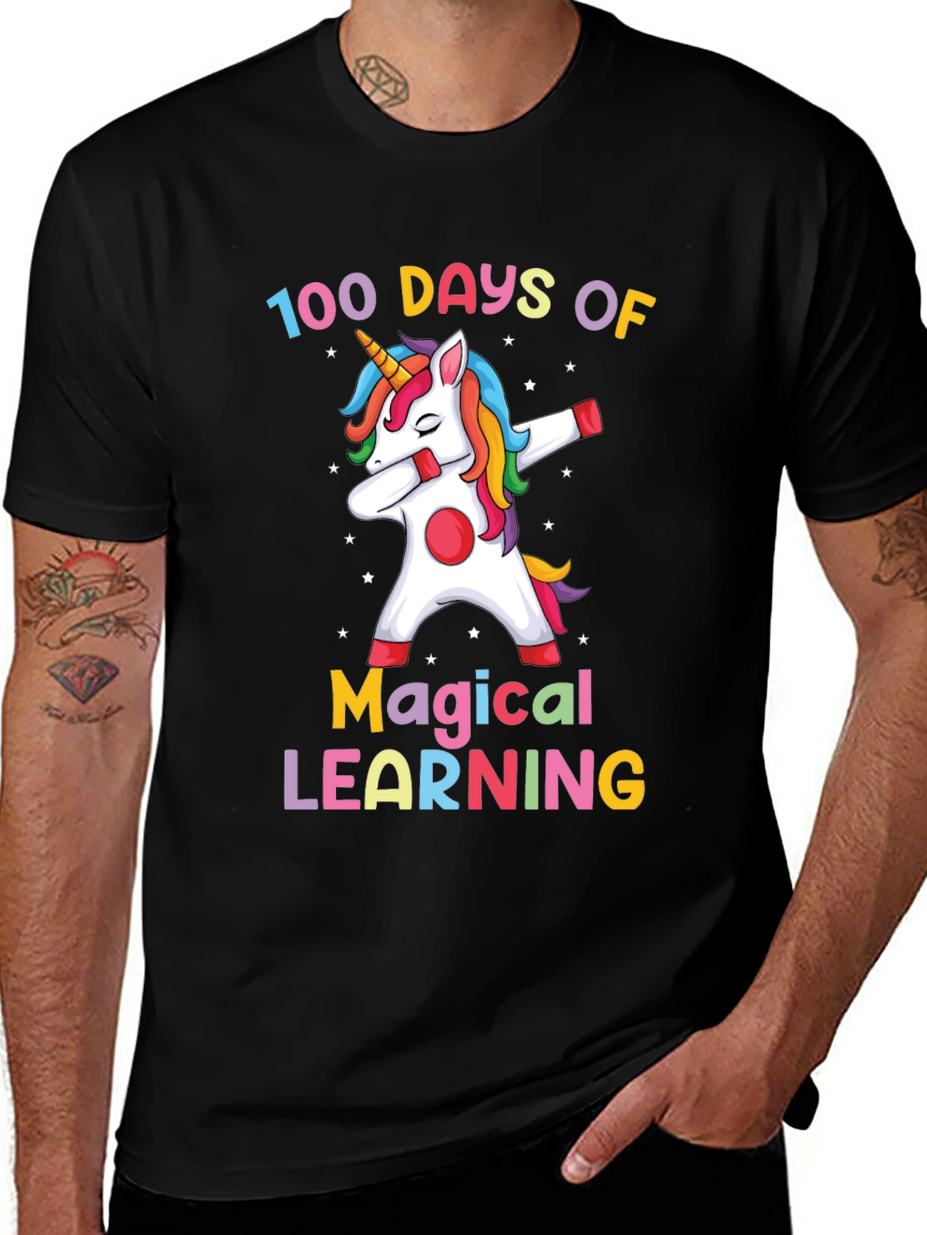 100 Days of Magical Learning Unicorn Tee