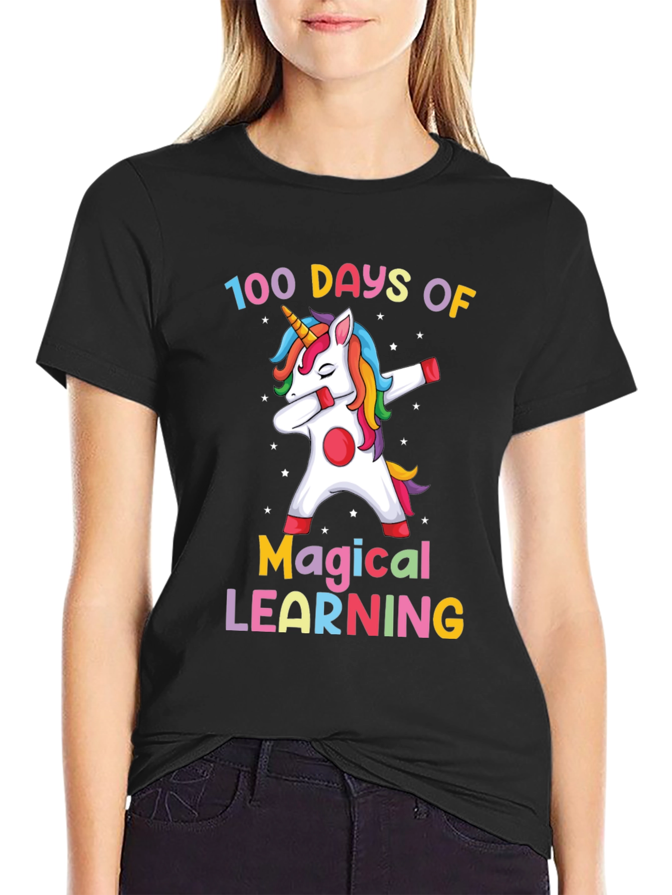100 Days of Magical Learning Unicorn Tee