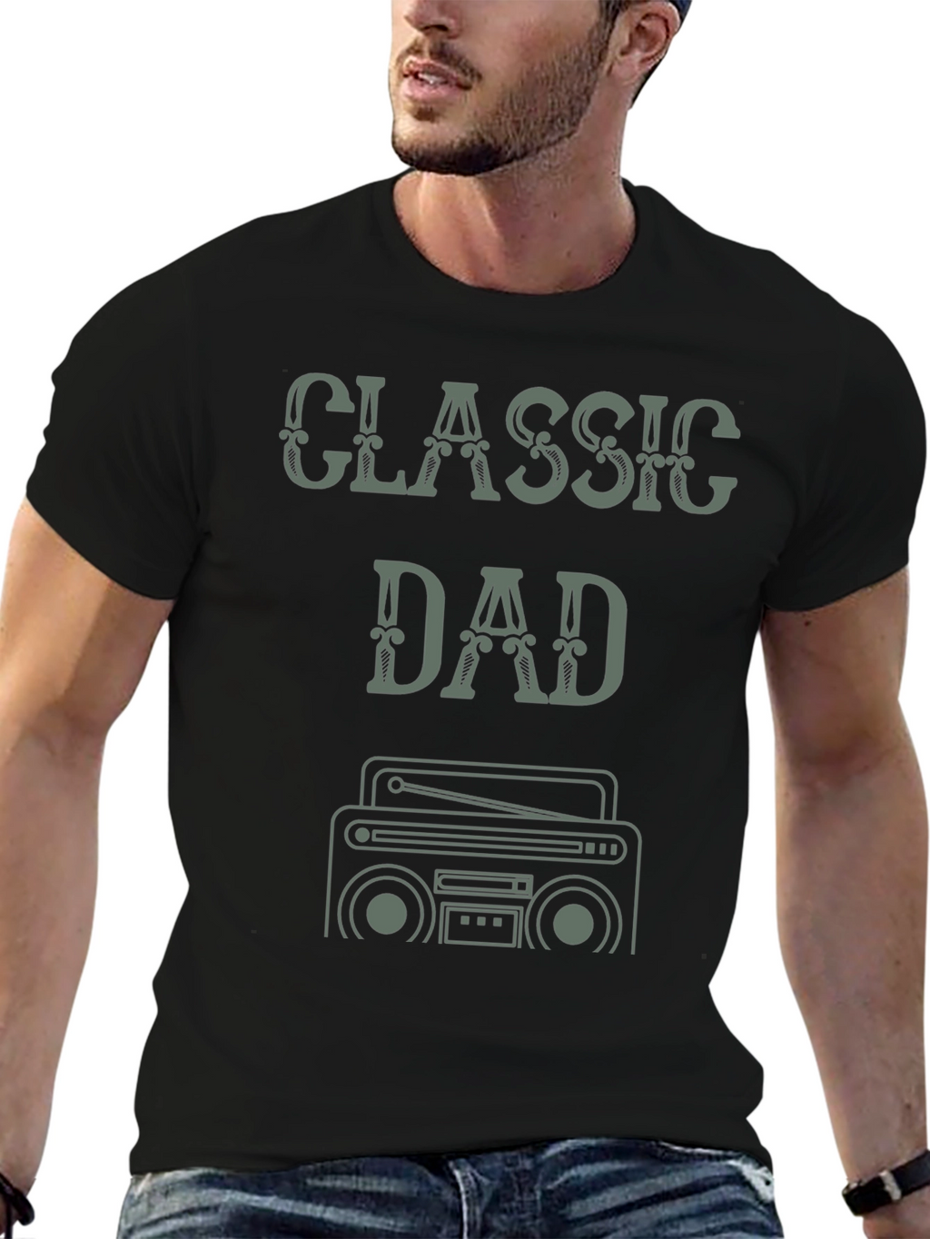 Classic Dad Radio T-Shirt - Retro Style