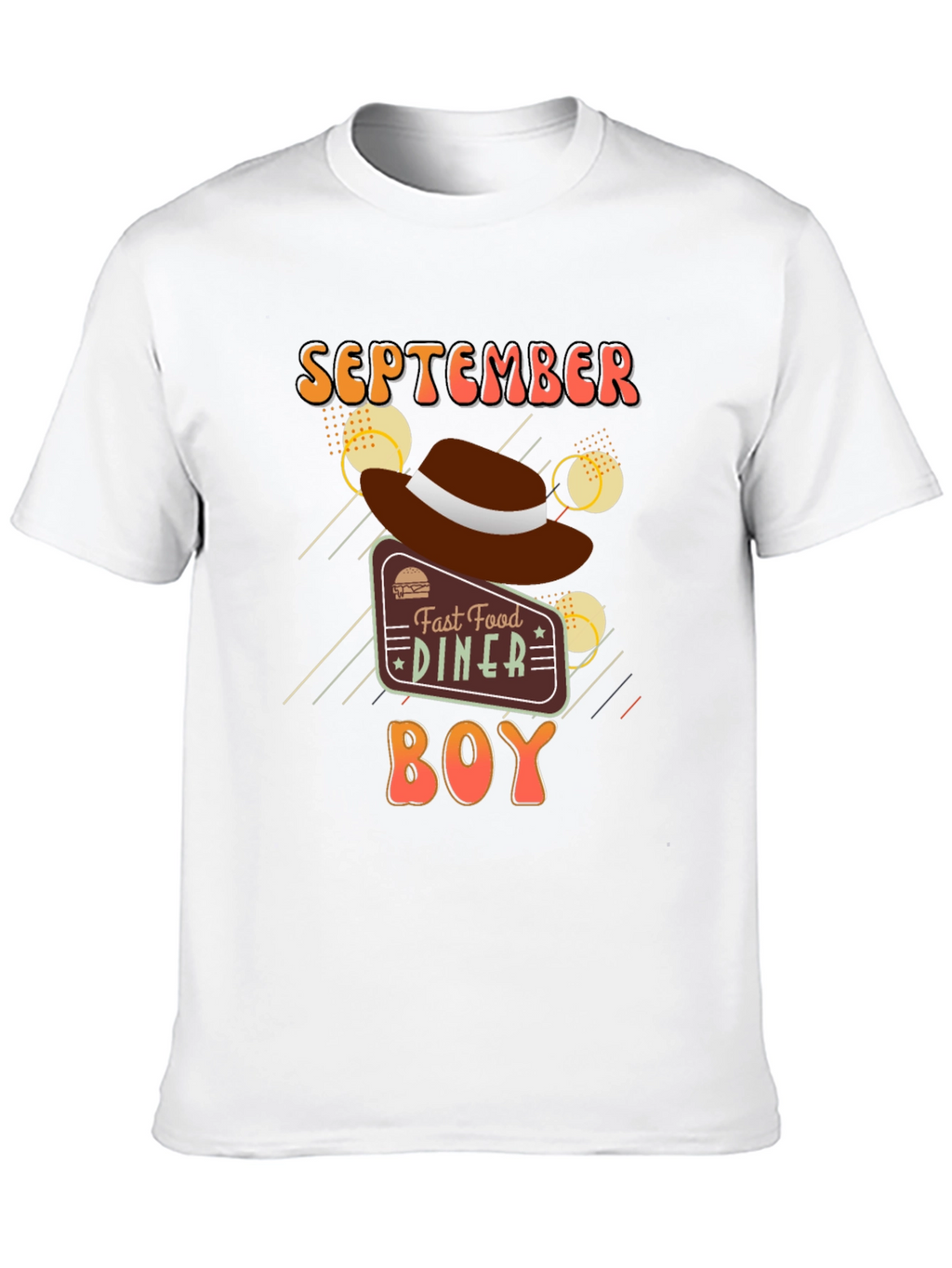September Fast Food Diner Boy T-Shirt