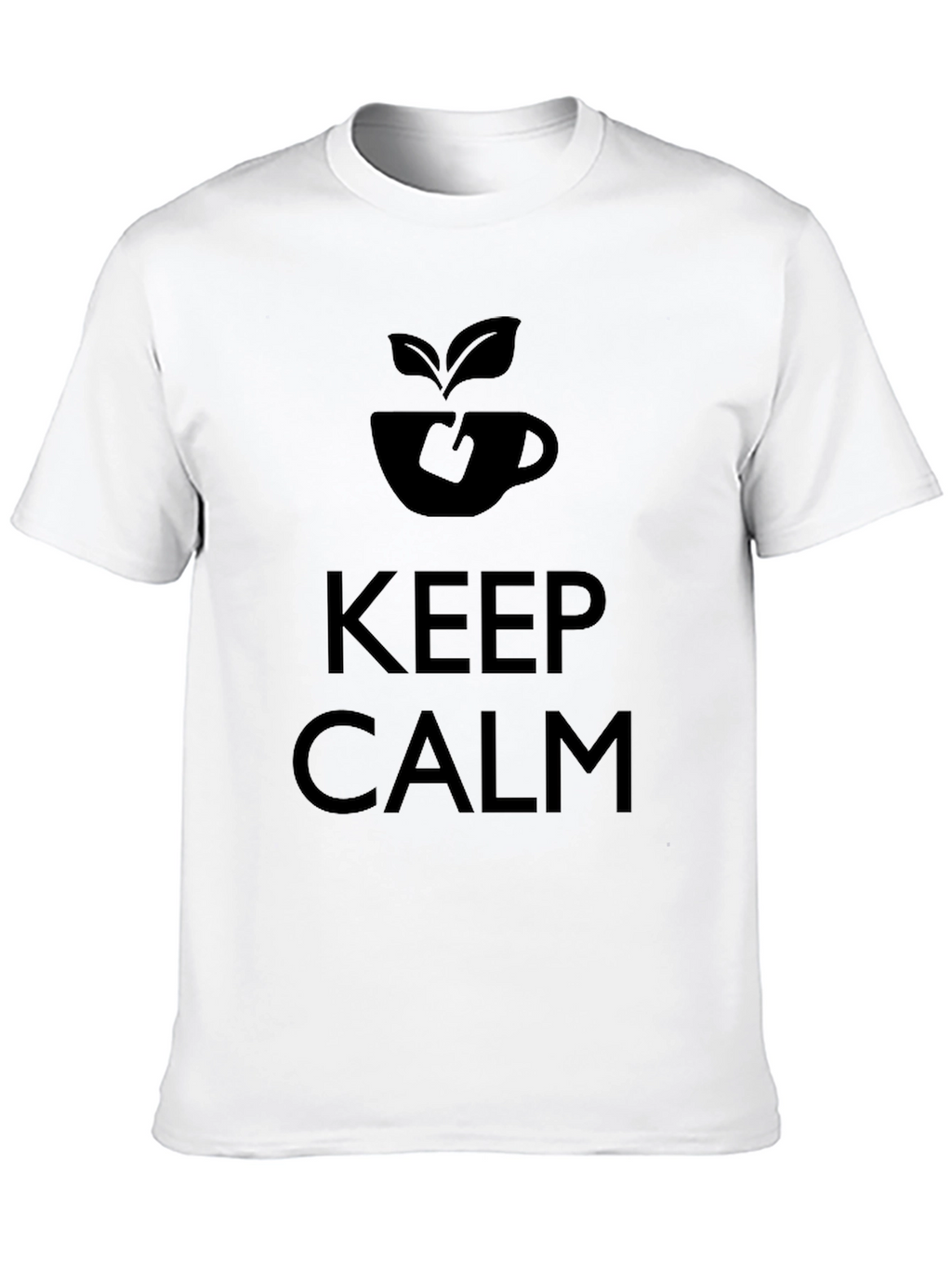 Keep Calm and Drink Tea Black T-Shirt