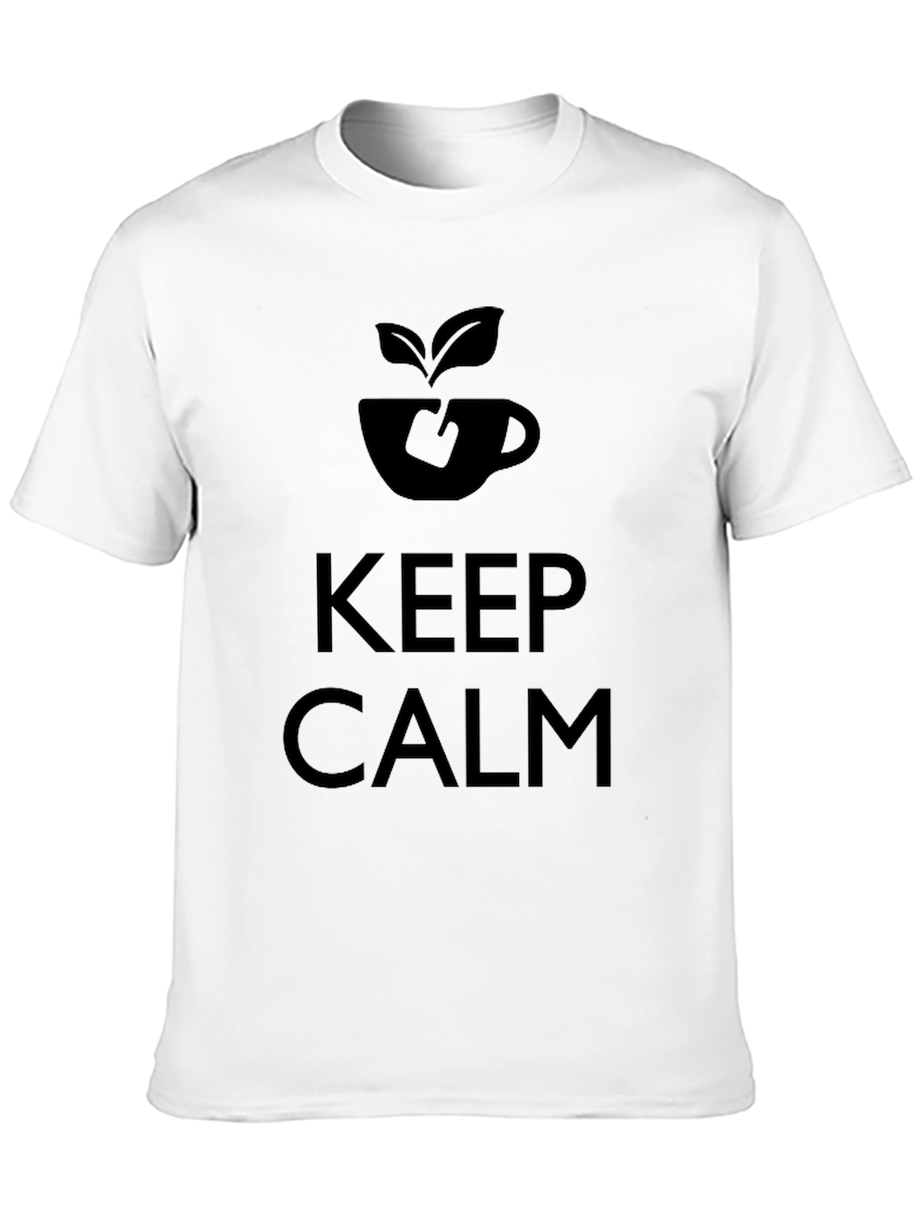 Keep Calm and Drink Tea Black T-Shirt