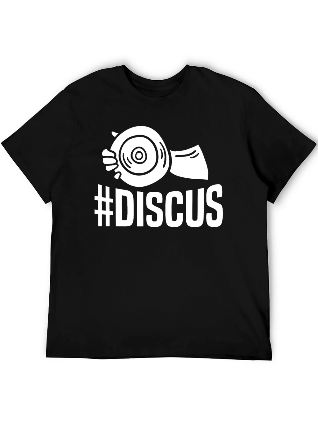 Discus Thrower T-Shirt - Black Cotton Tee