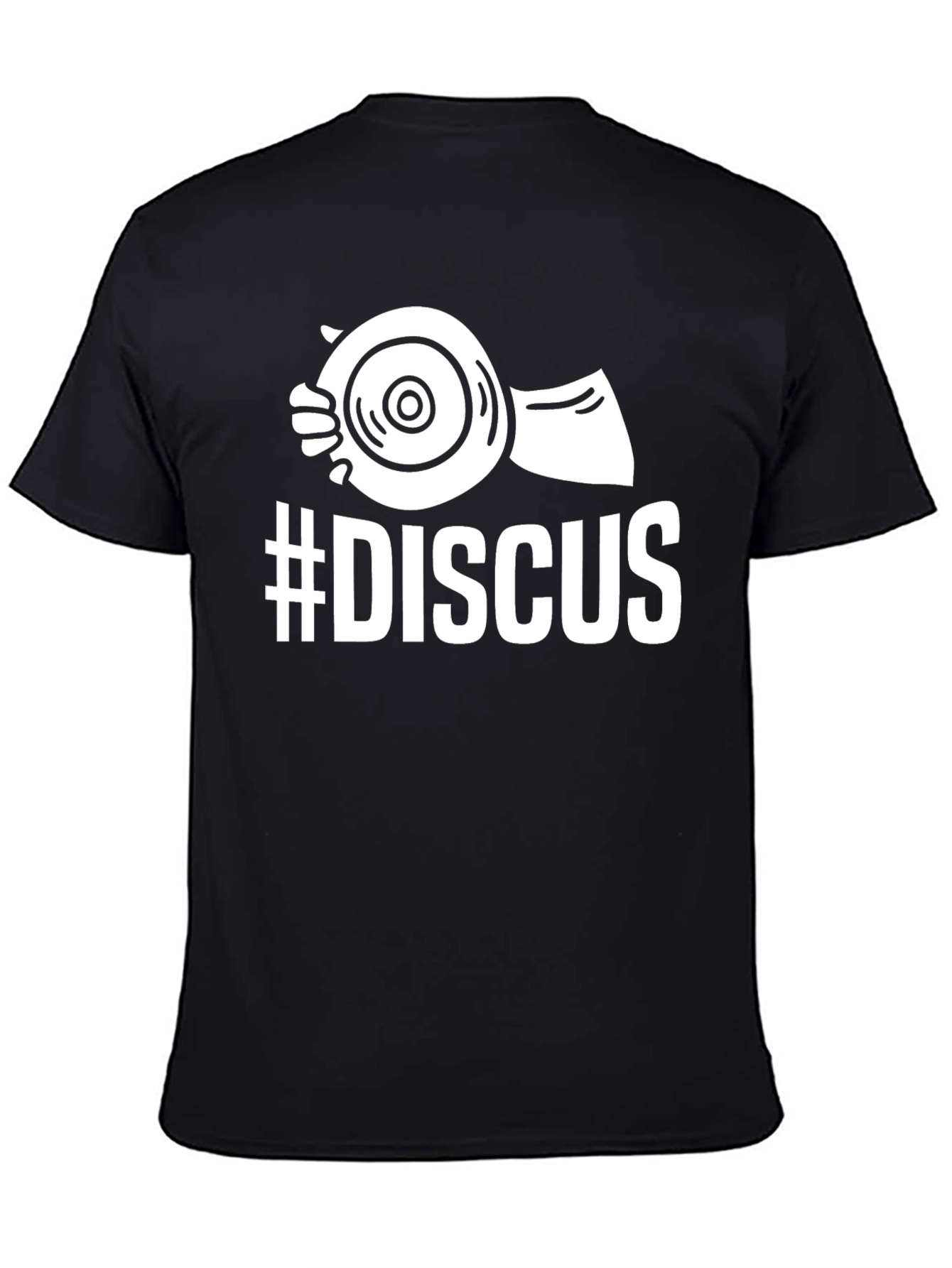 Discus Thrower T-Shirt - Black Cotton Tee