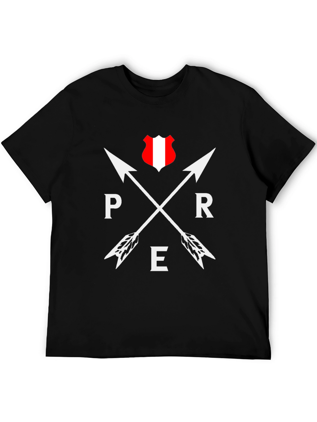Peru Arrow T-Shirt - Black Graphic Tee