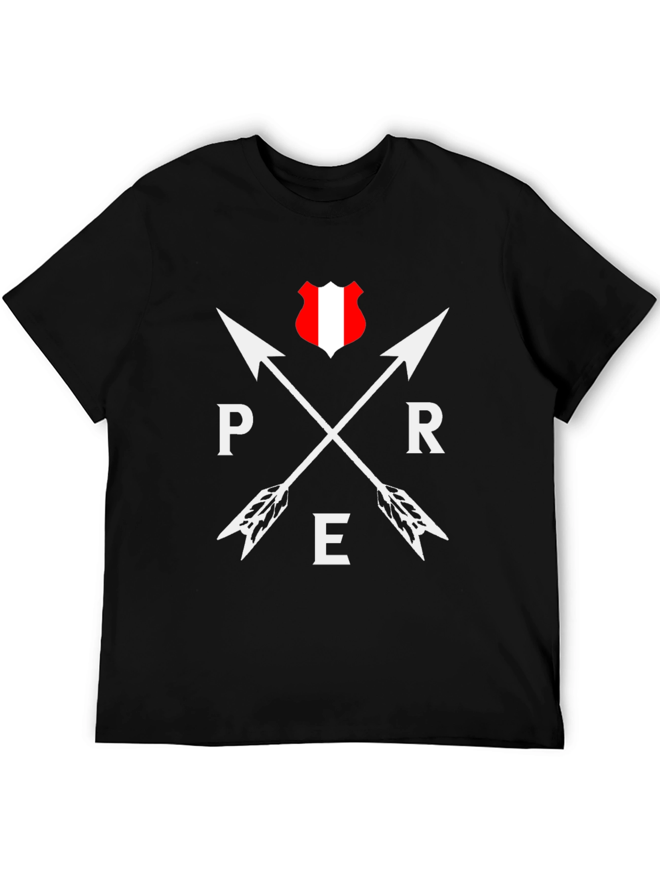 Peru Arrow T-Shirt - Black Graphic Tee