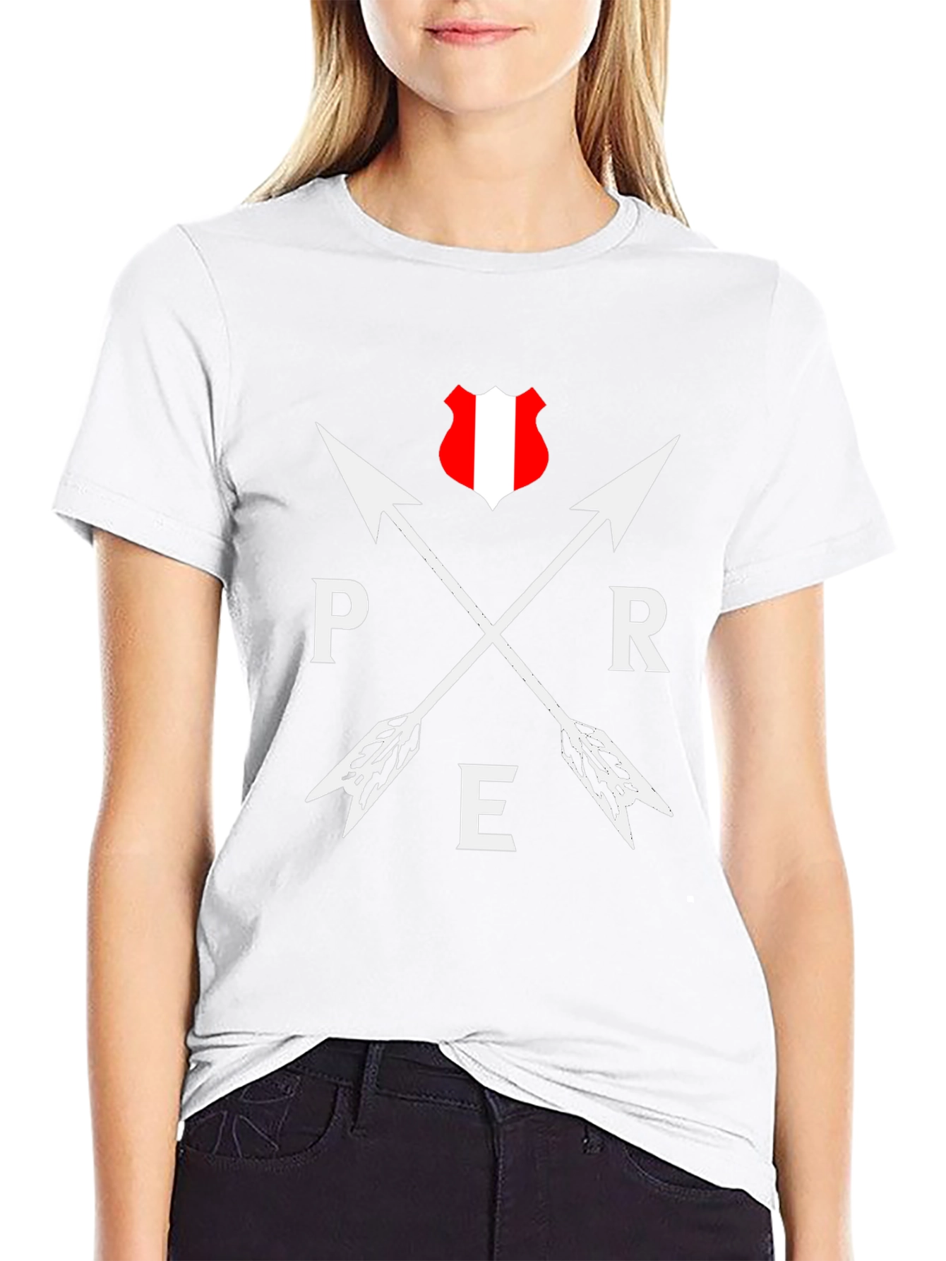 Peru Arrow T-Shirt - Black Graphic Tee