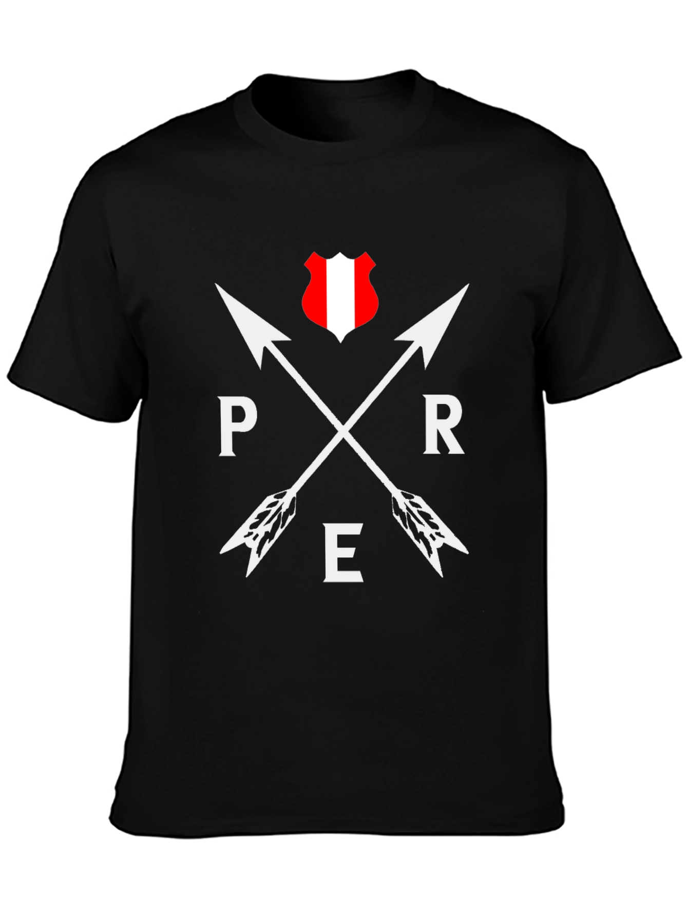 Peru Arrow T-Shirt - Black Graphic Tee