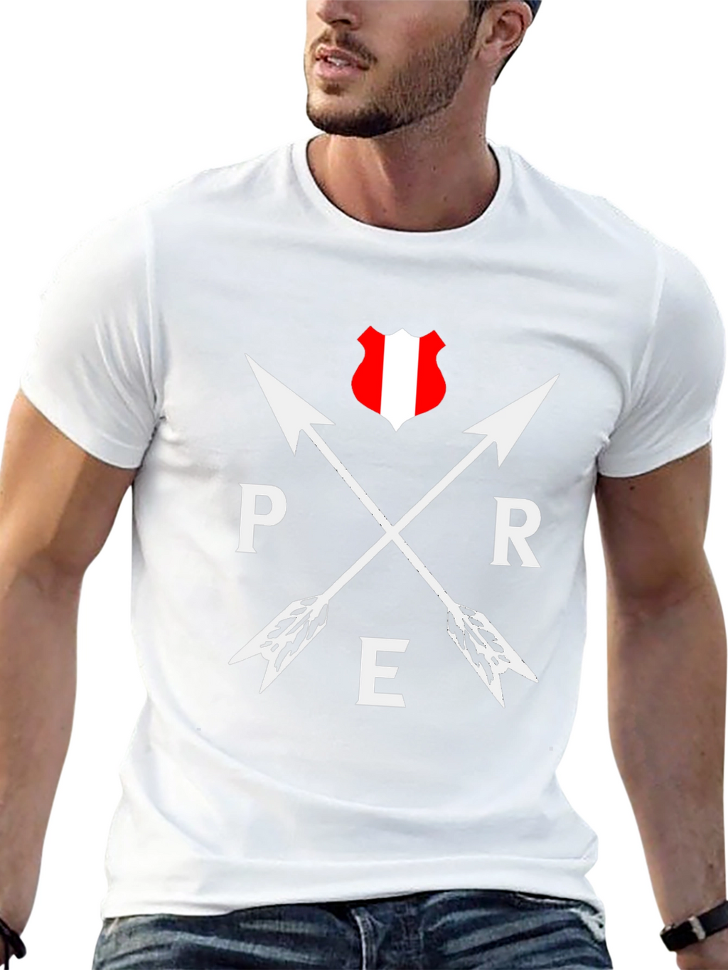 Peru Arrow T-Shirt - Black Graphic Tee