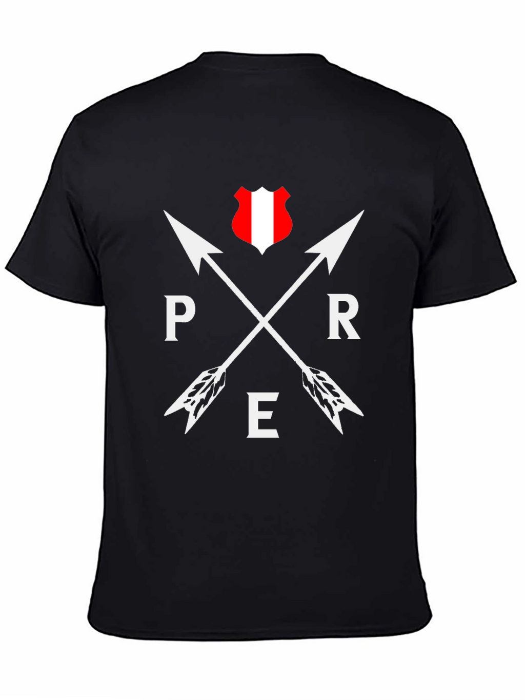 Peru Arrow T-Shirt - Black Graphic Tee