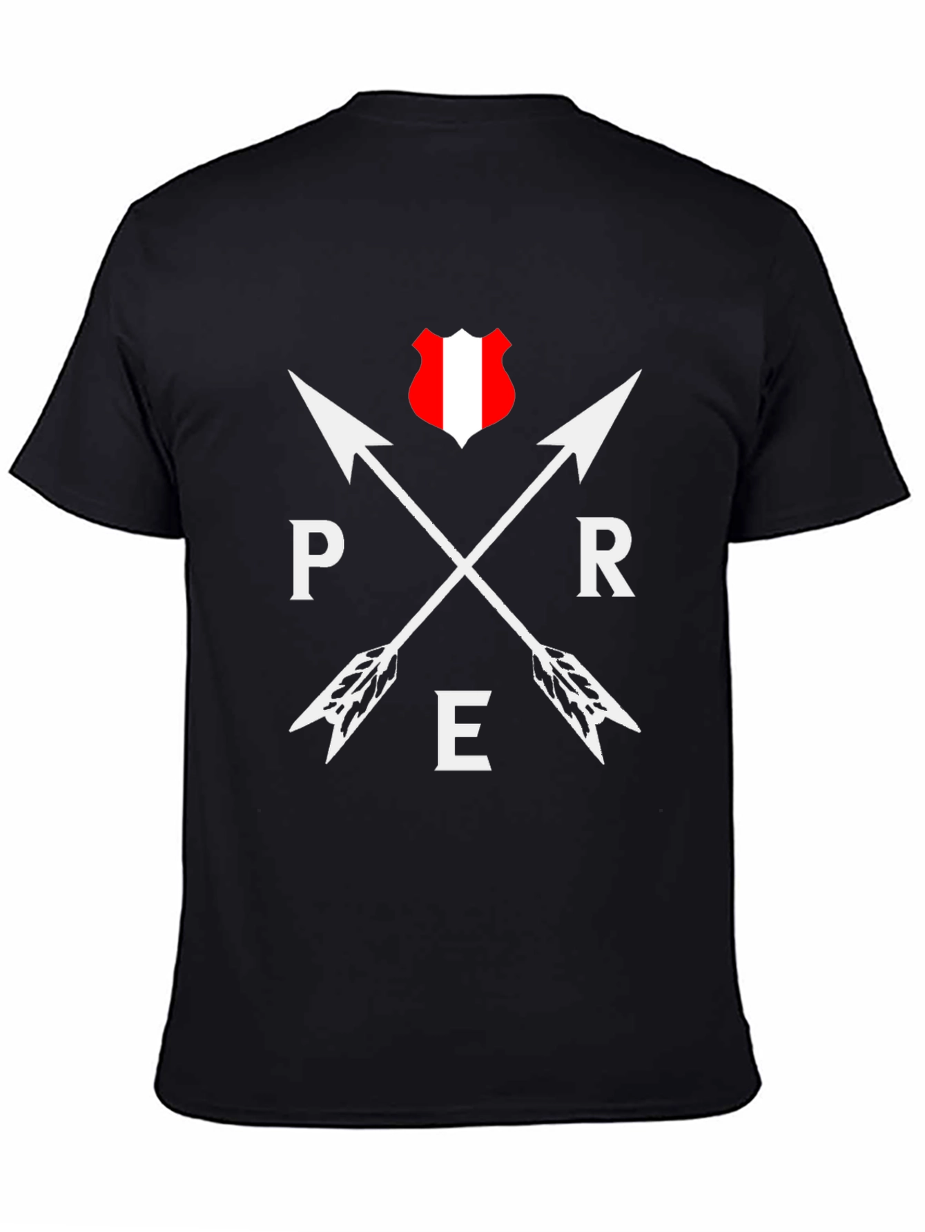 Peru Arrow T-Shirt - Black Graphic Tee