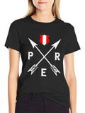 Peru Arrow T-Shirt - Black Graphic Tee