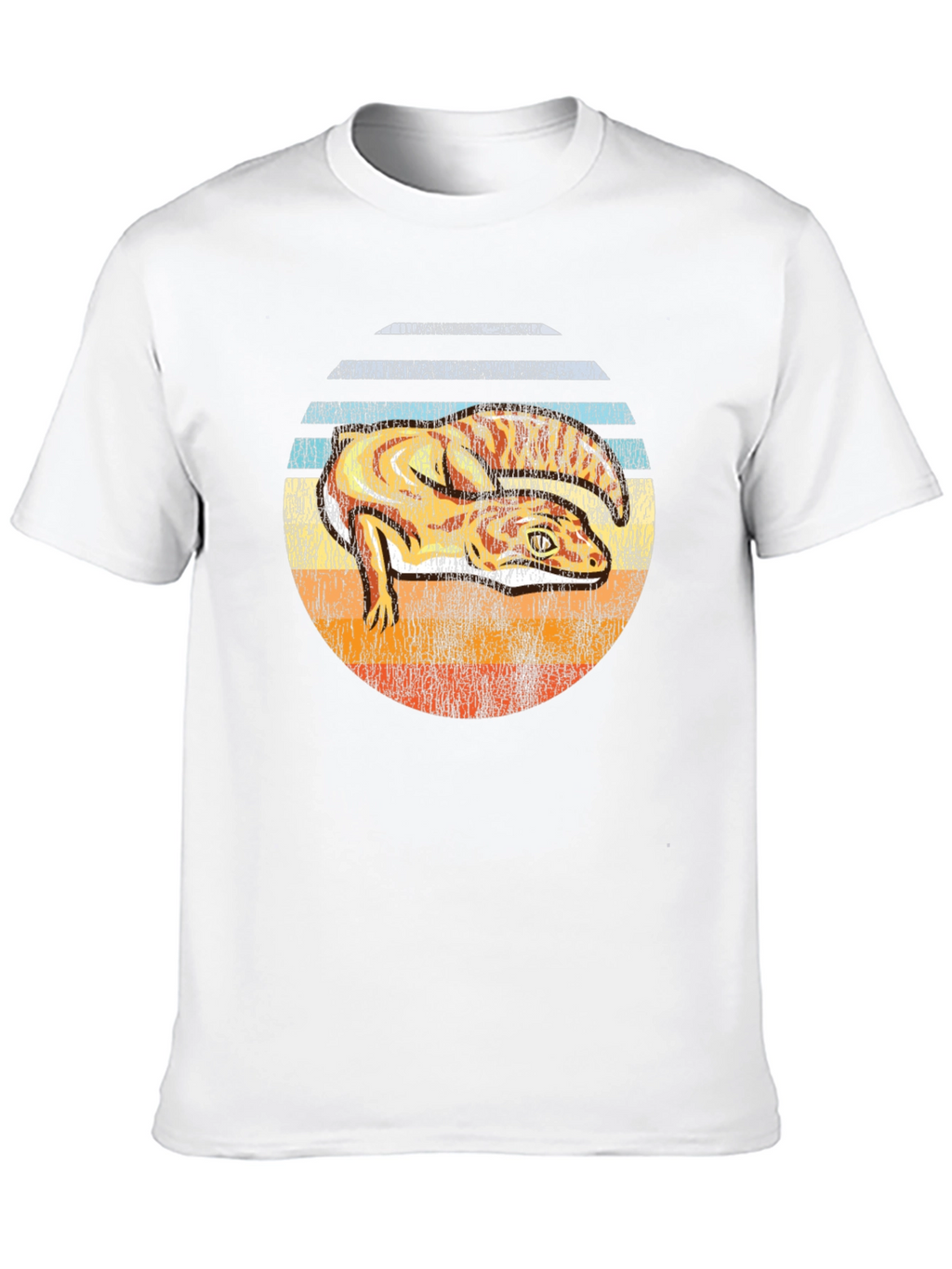 Retro Gecko Sunset Graphic Tee