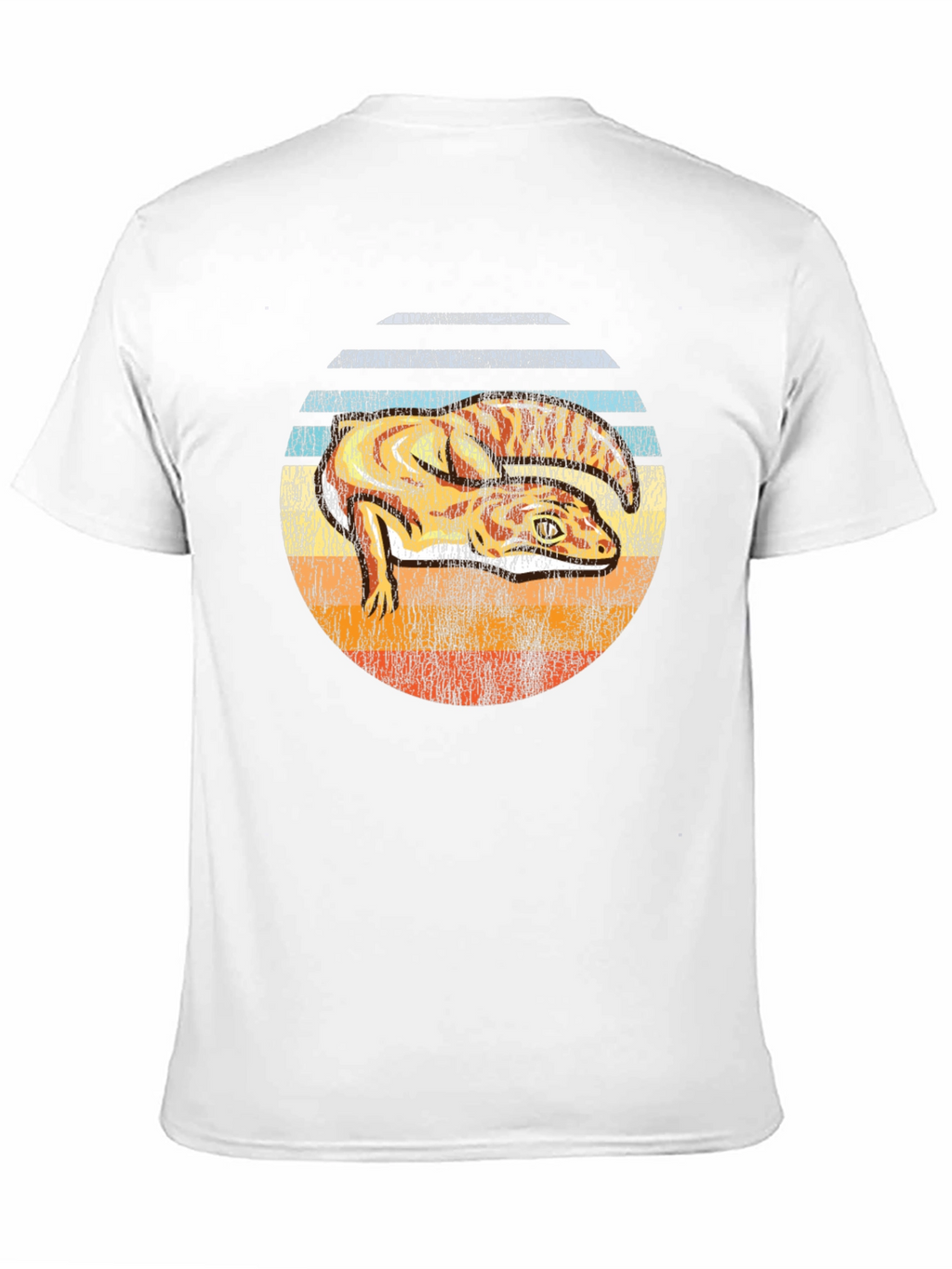 Retro Gecko Sunset Graphic Tee
