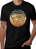 Retro Gecko Sunset Graphic Tee