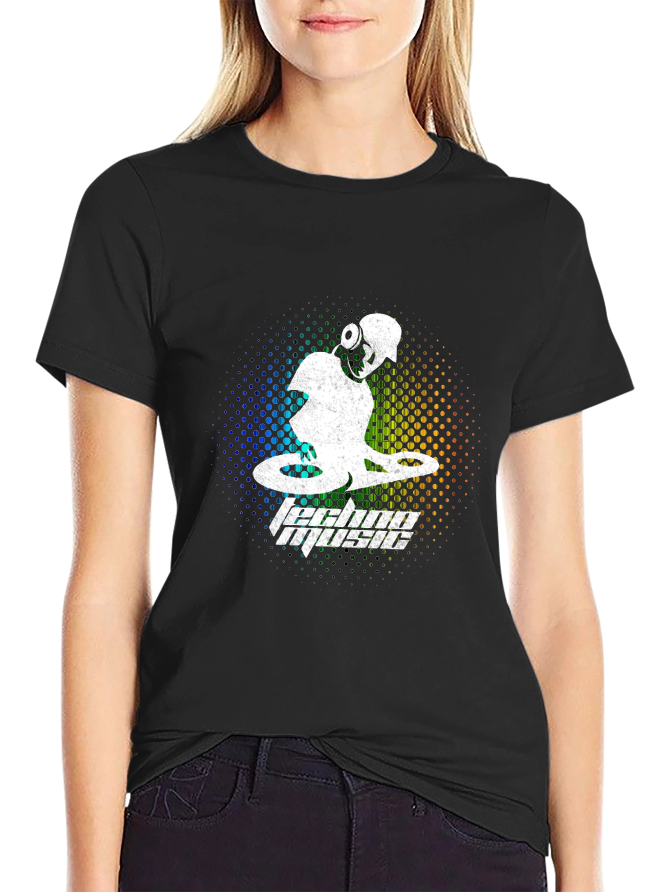 Techno Music DJ Graphic T-Shirt