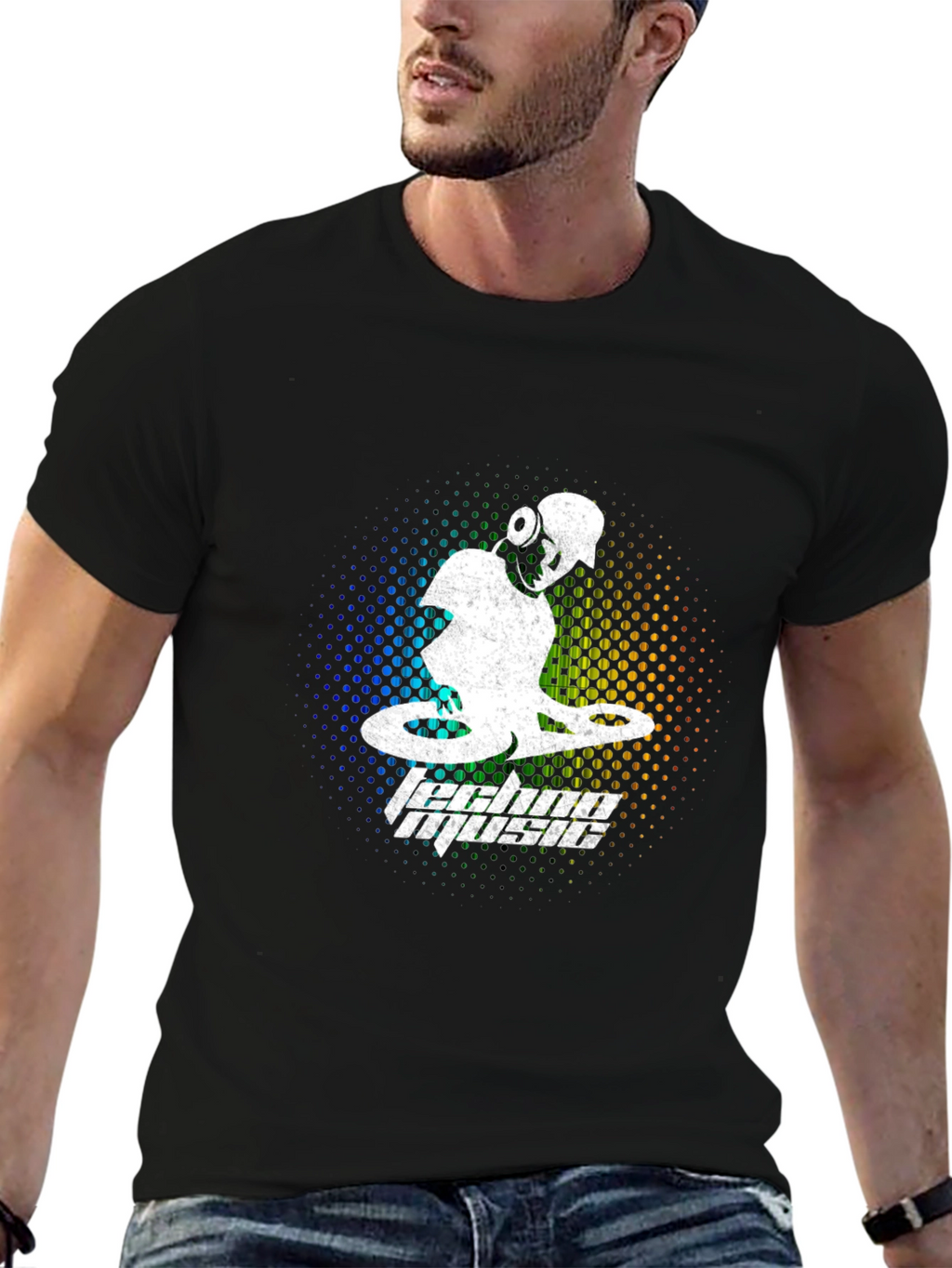 Techno Music DJ Graphic T-Shirt