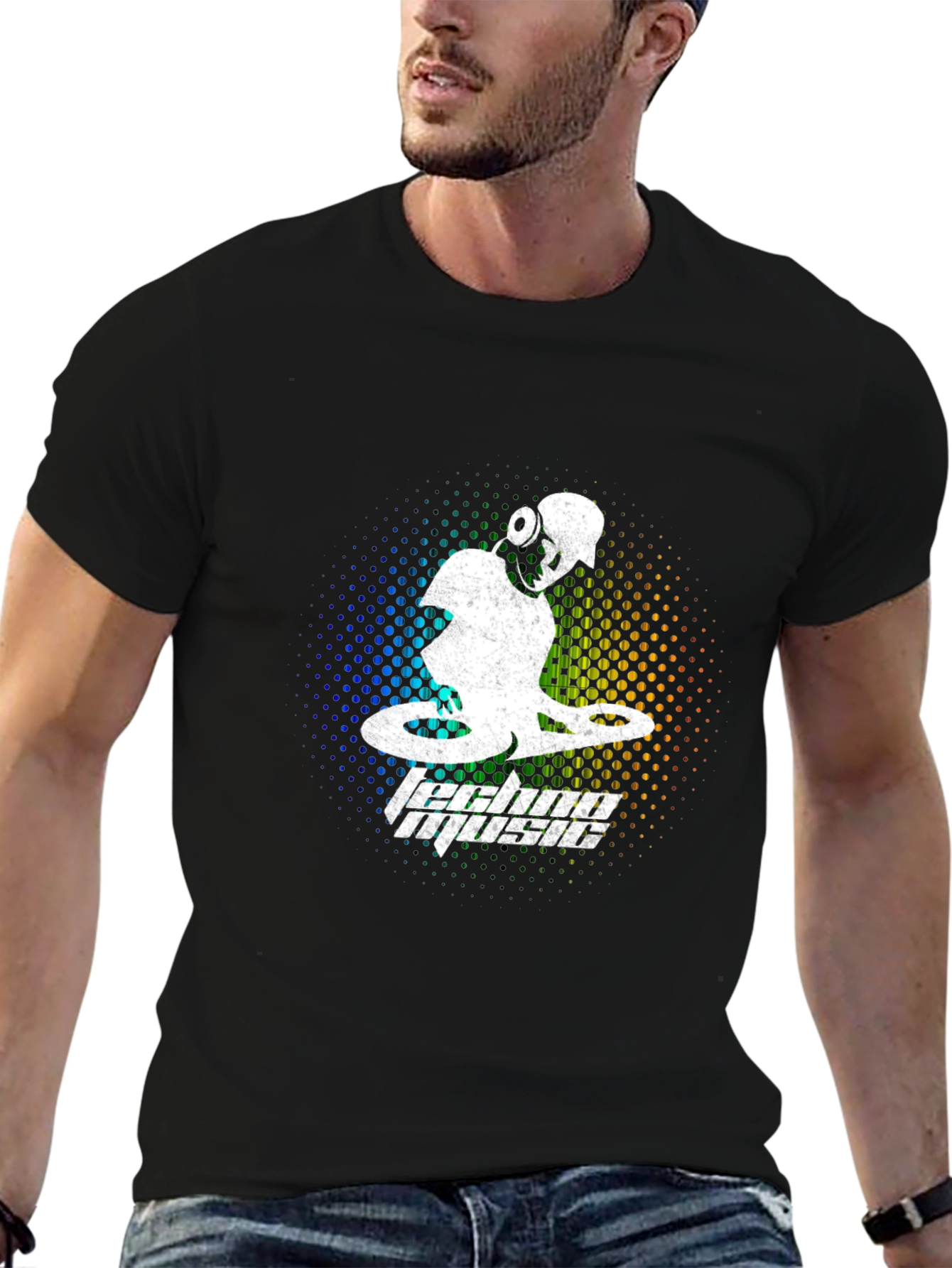 Techno Music DJ Graphic T-Shirt