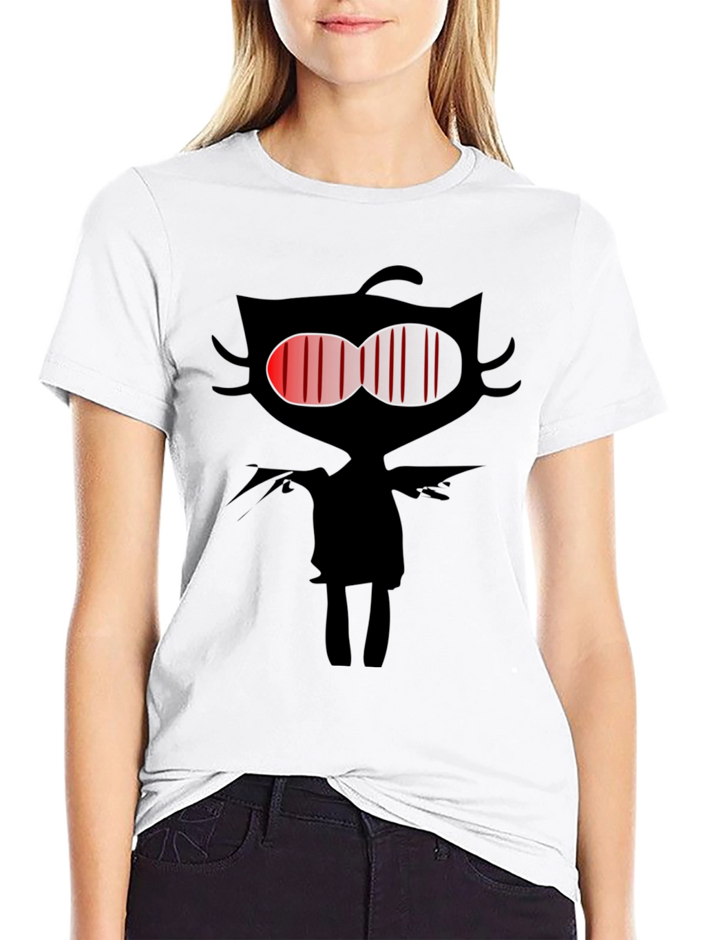 Dark Cat Graphic Tee - Mens Black T-Shirt
