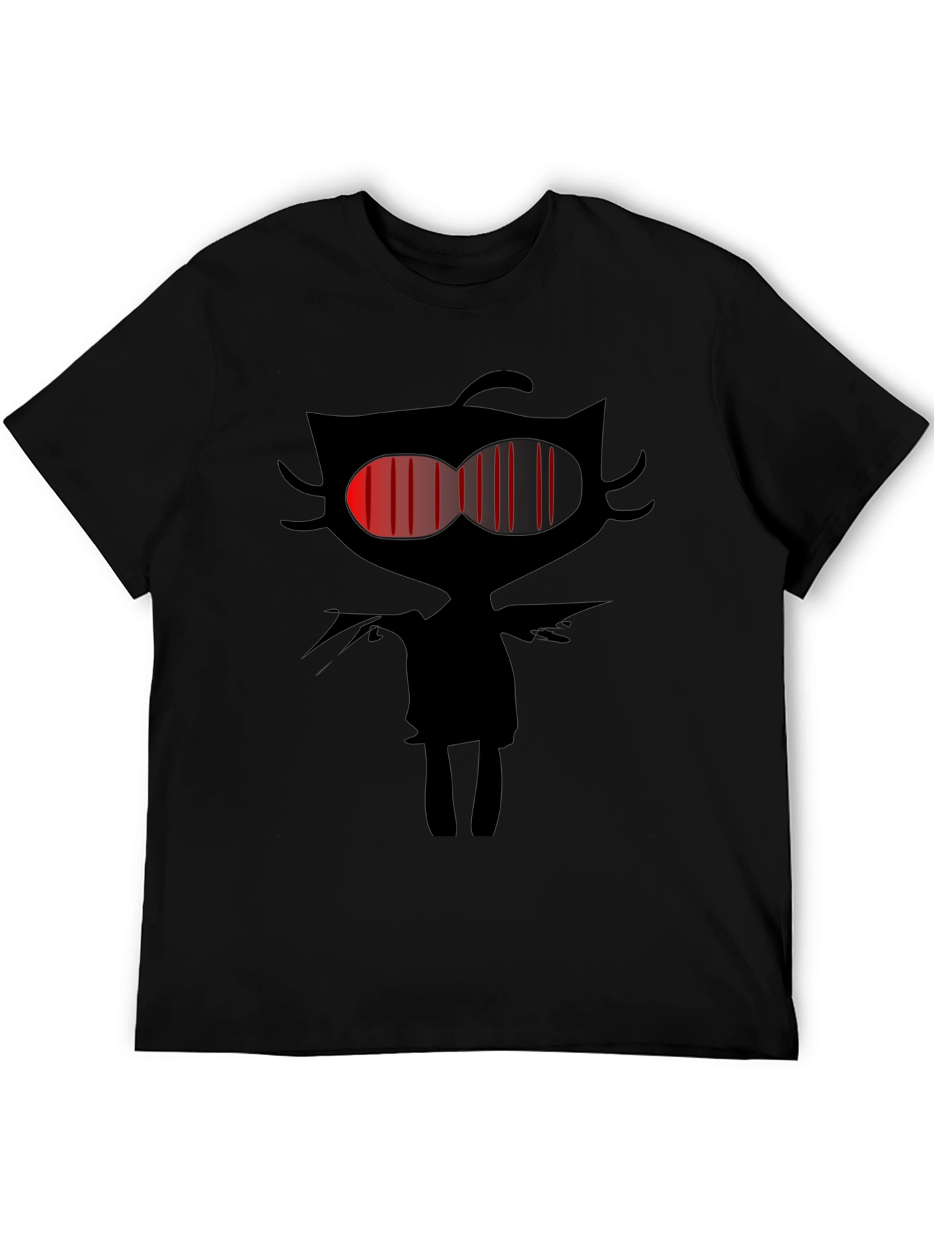 Dark Cat Graphic Tee - Mens Black T-Shirt