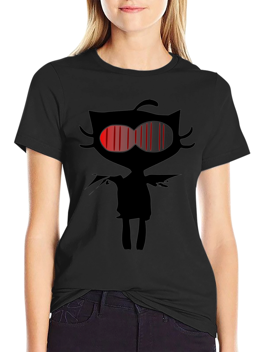 Dark Cat Graphic Tee - Mens Black T-Shirt