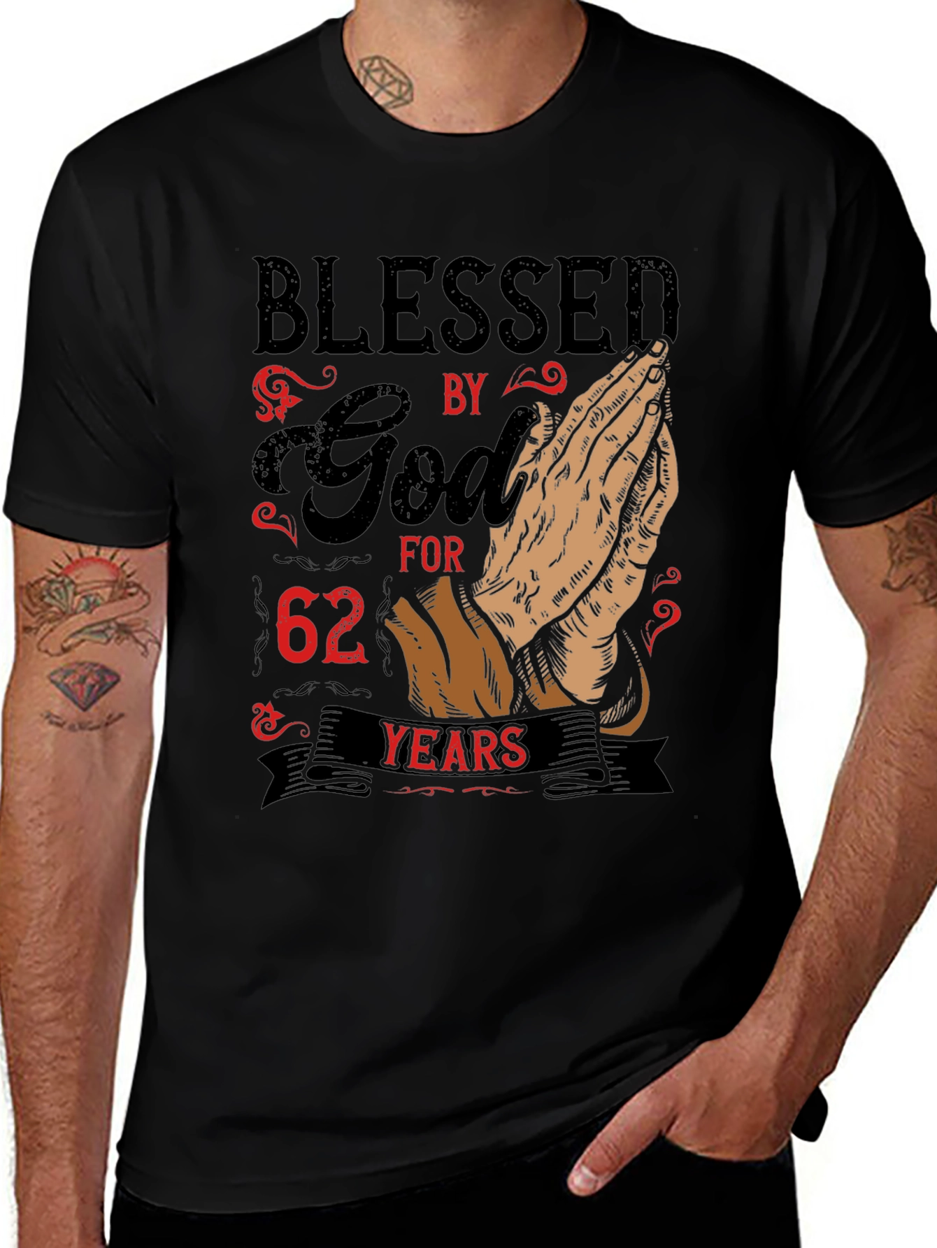 Blessed by God 62 Years T-Shirt