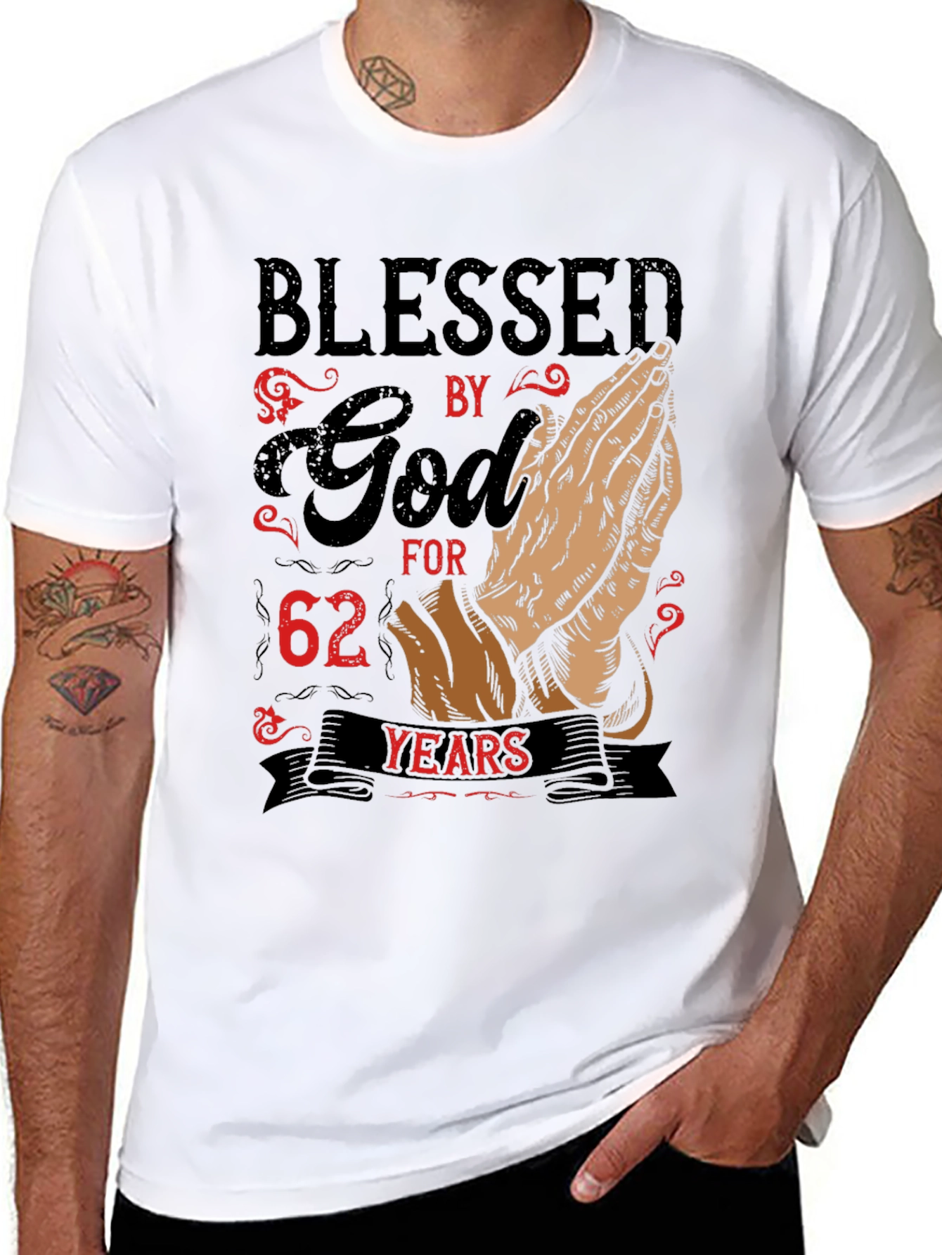 Blessed by God 62 Years T-Shirt