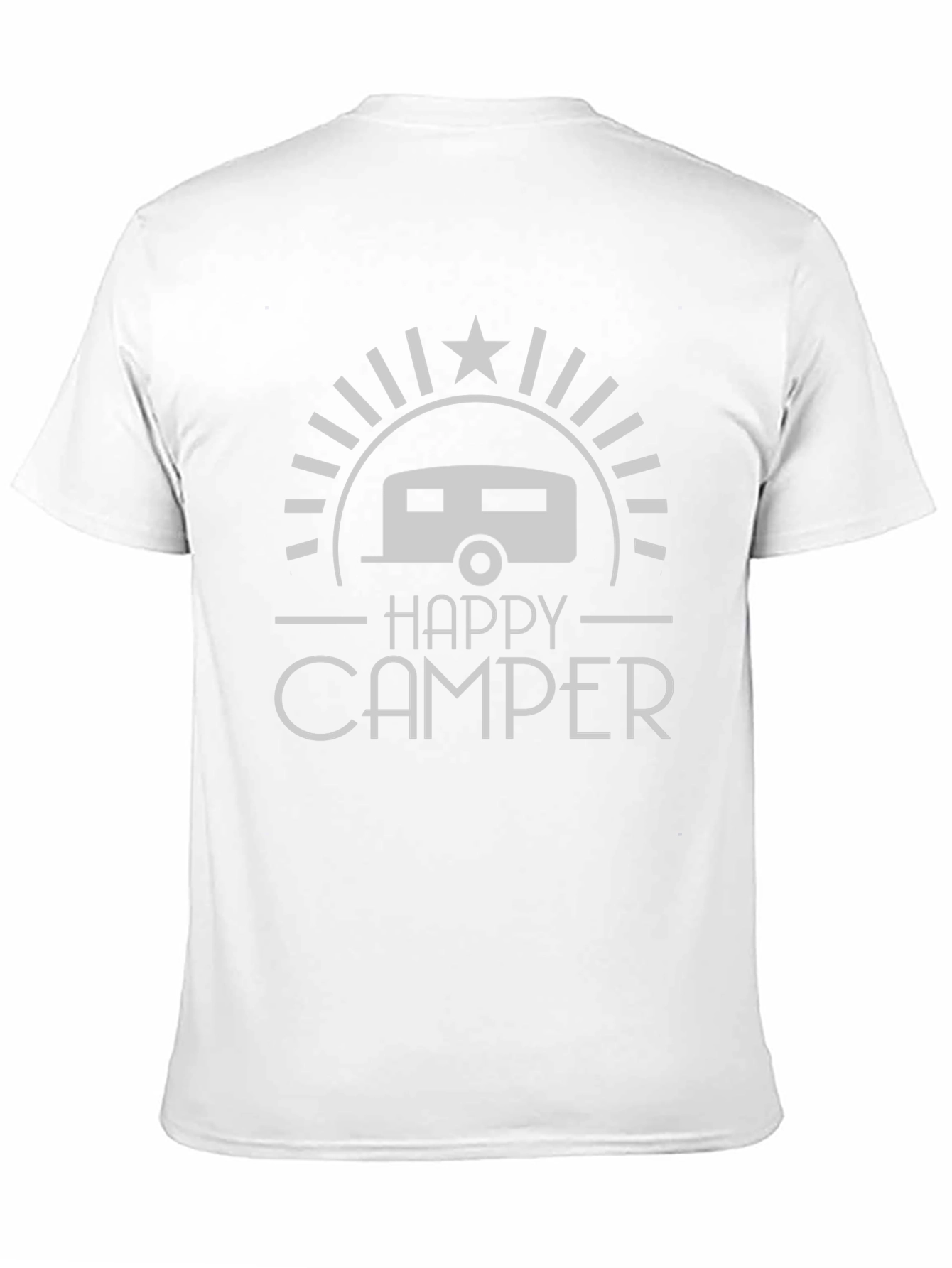 Happy Camper Graphic T-Shirt - Camping Adventure Tee