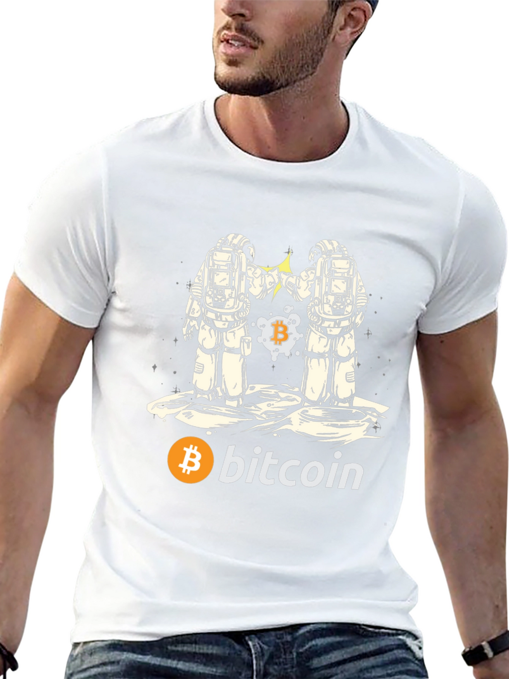 Bitcoin Astronaut Graphic T-Shirt