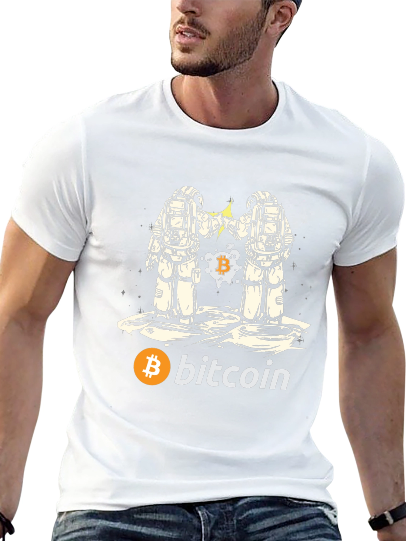 Bitcoin Astronaut Graphic T-Shirt