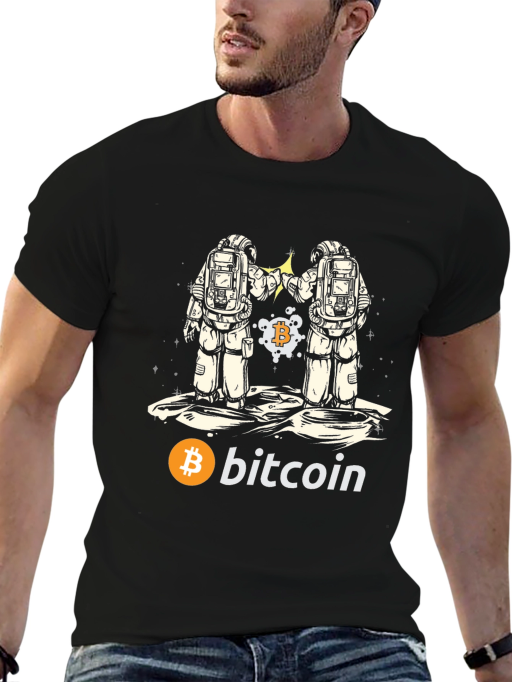 Bitcoin Astronaut Graphic T-Shirt