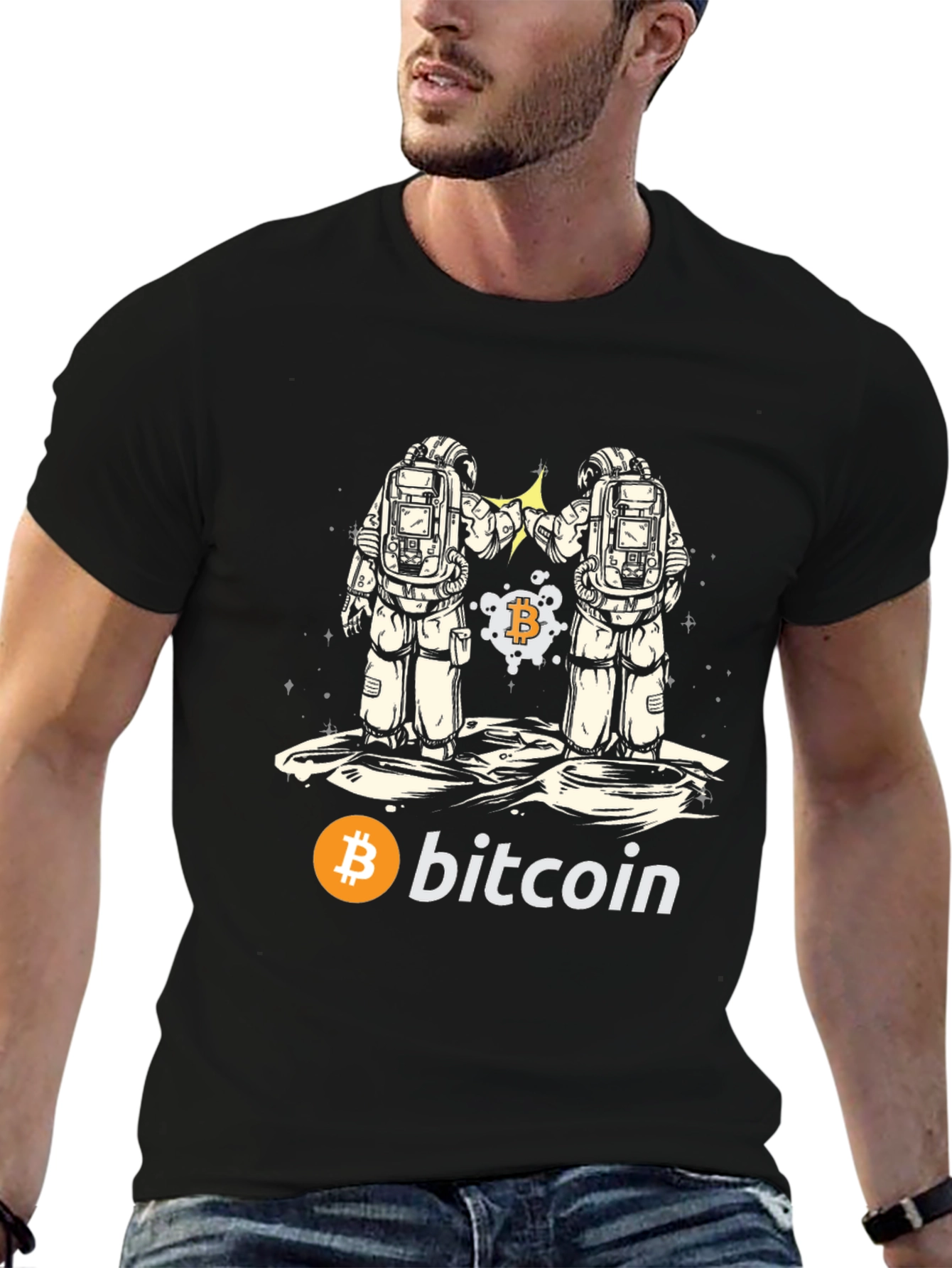Bitcoin Astronaut Graphic T-Shirt