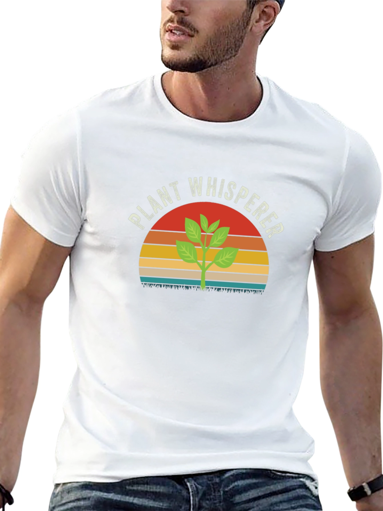 Plant Whisperer Graphic Tee - Black Cotton T-Shirt