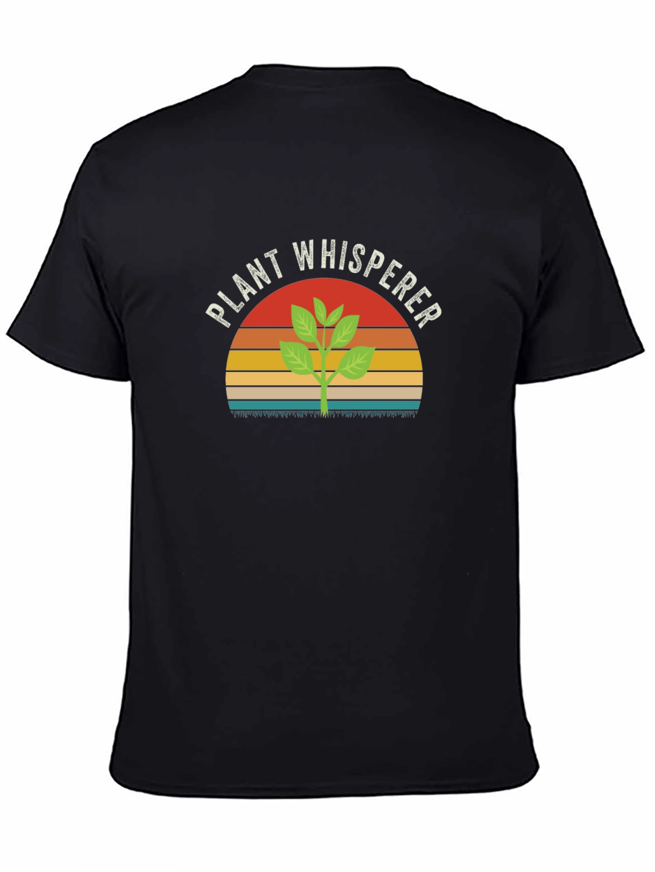 Plant Whisperer Graphic Tee - Black Cotton T-Shirt