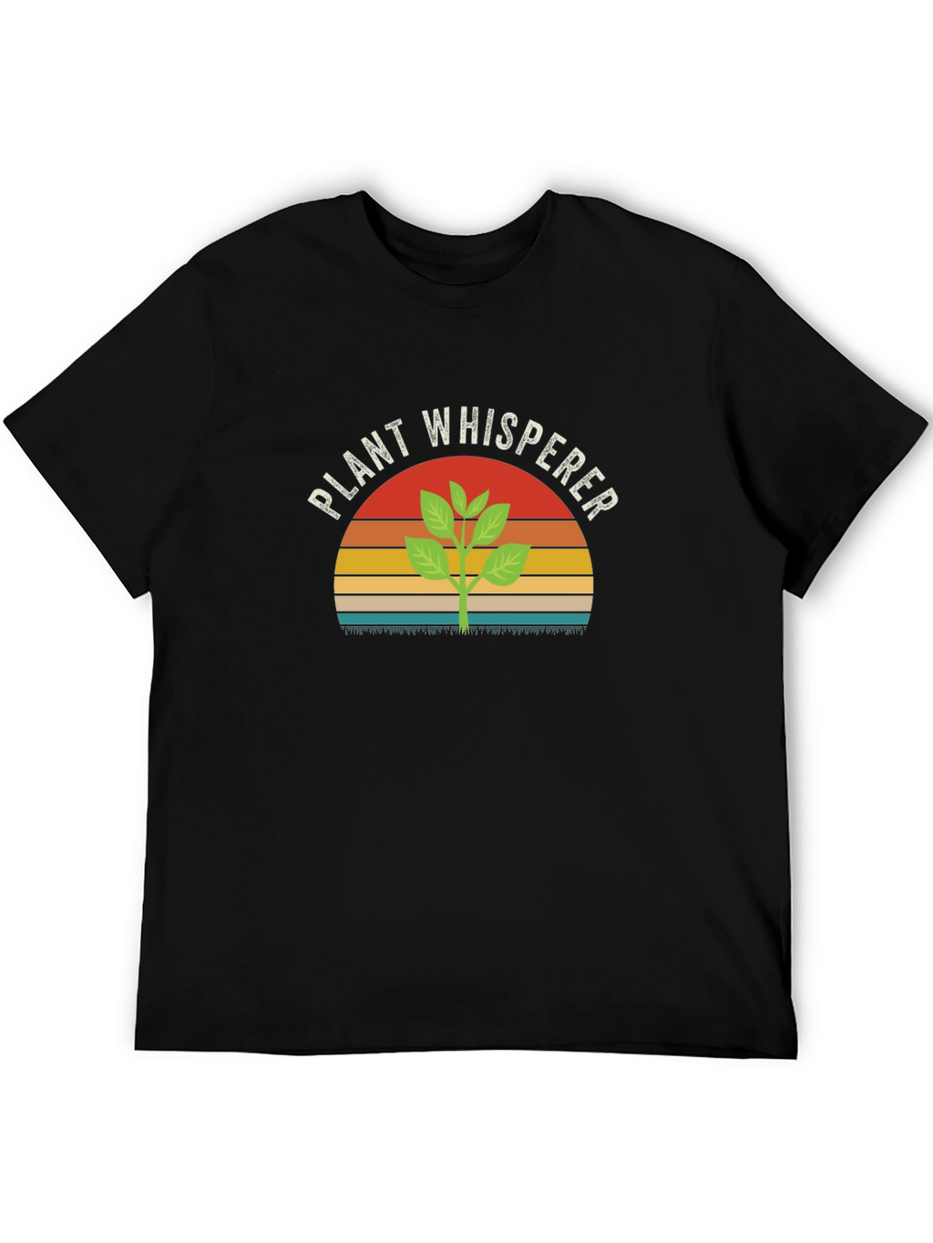 Plant Whisperer Graphic Tee - Black Cotton T-Shirt