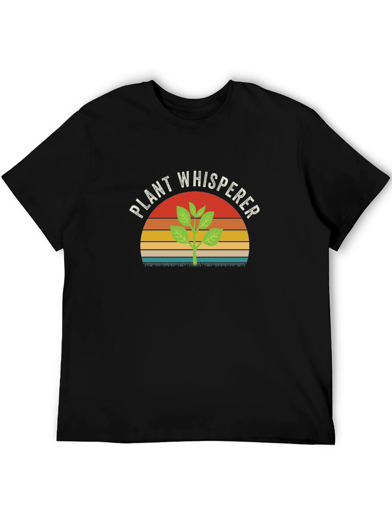 Plant Whisperer Graphic Tee - Black Cotton T-Shirt