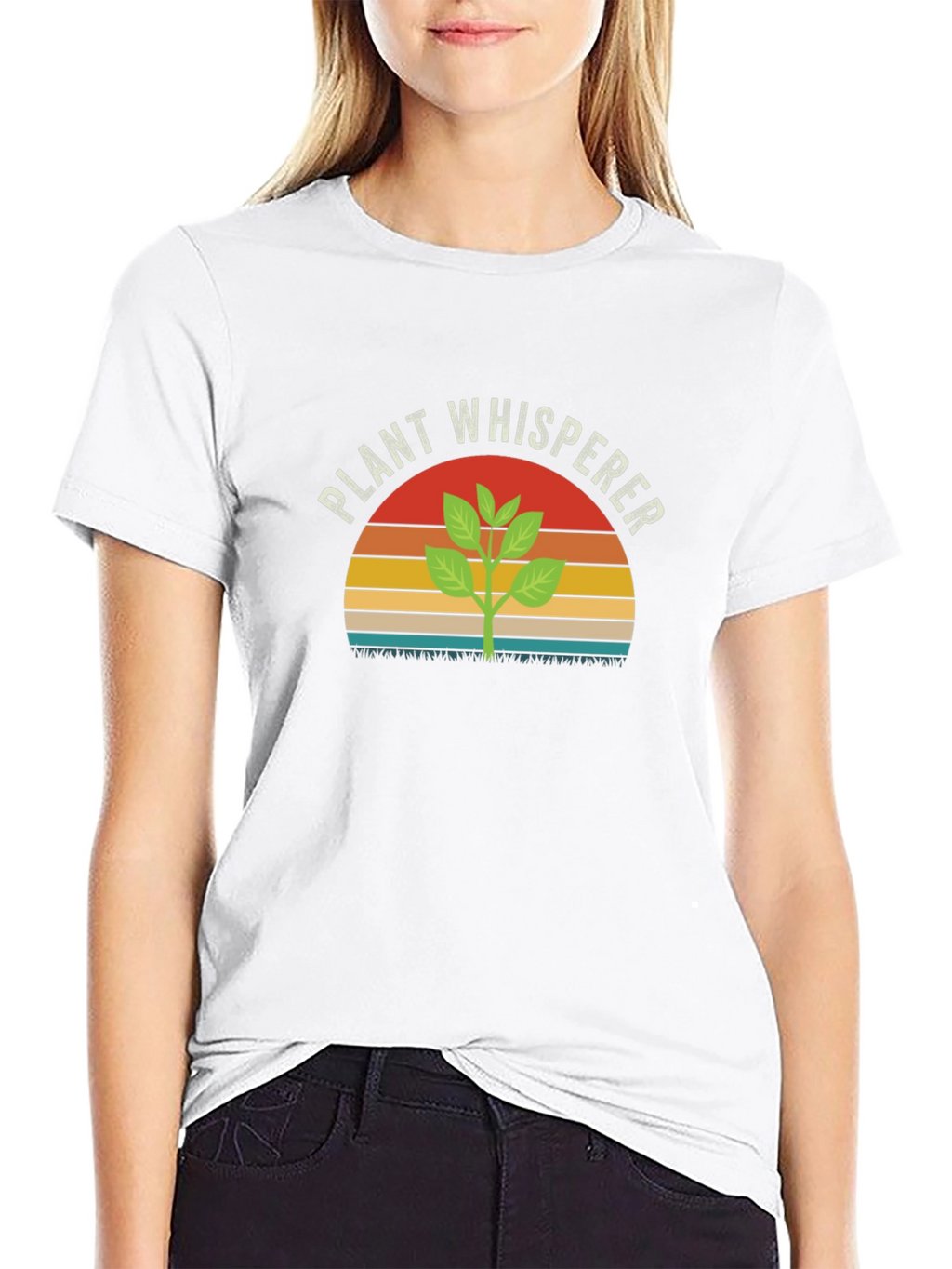 Plant Whisperer Graphic Tee - Black Cotton T-Shirt