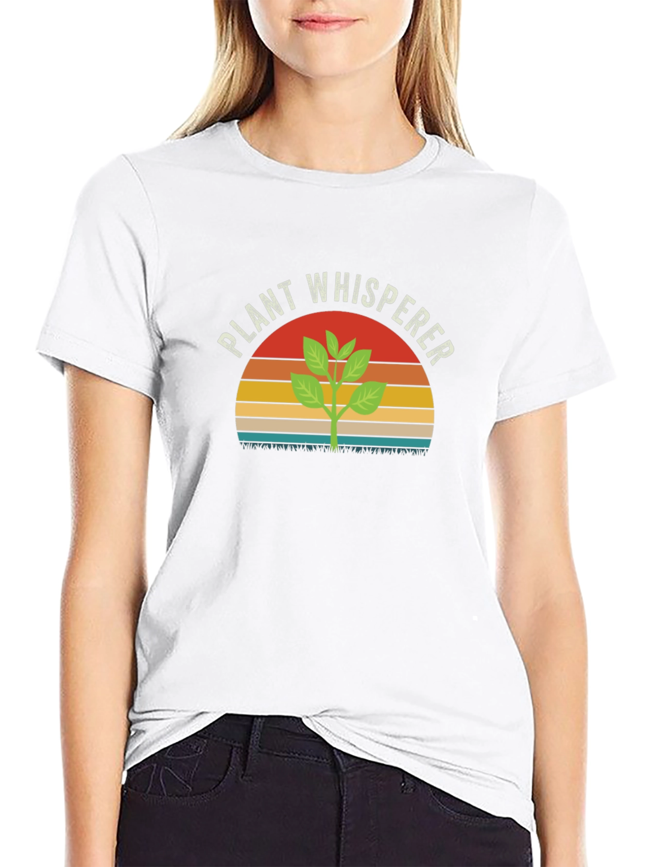 Plant Whisperer Graphic Tee - Black Cotton T-Shirt