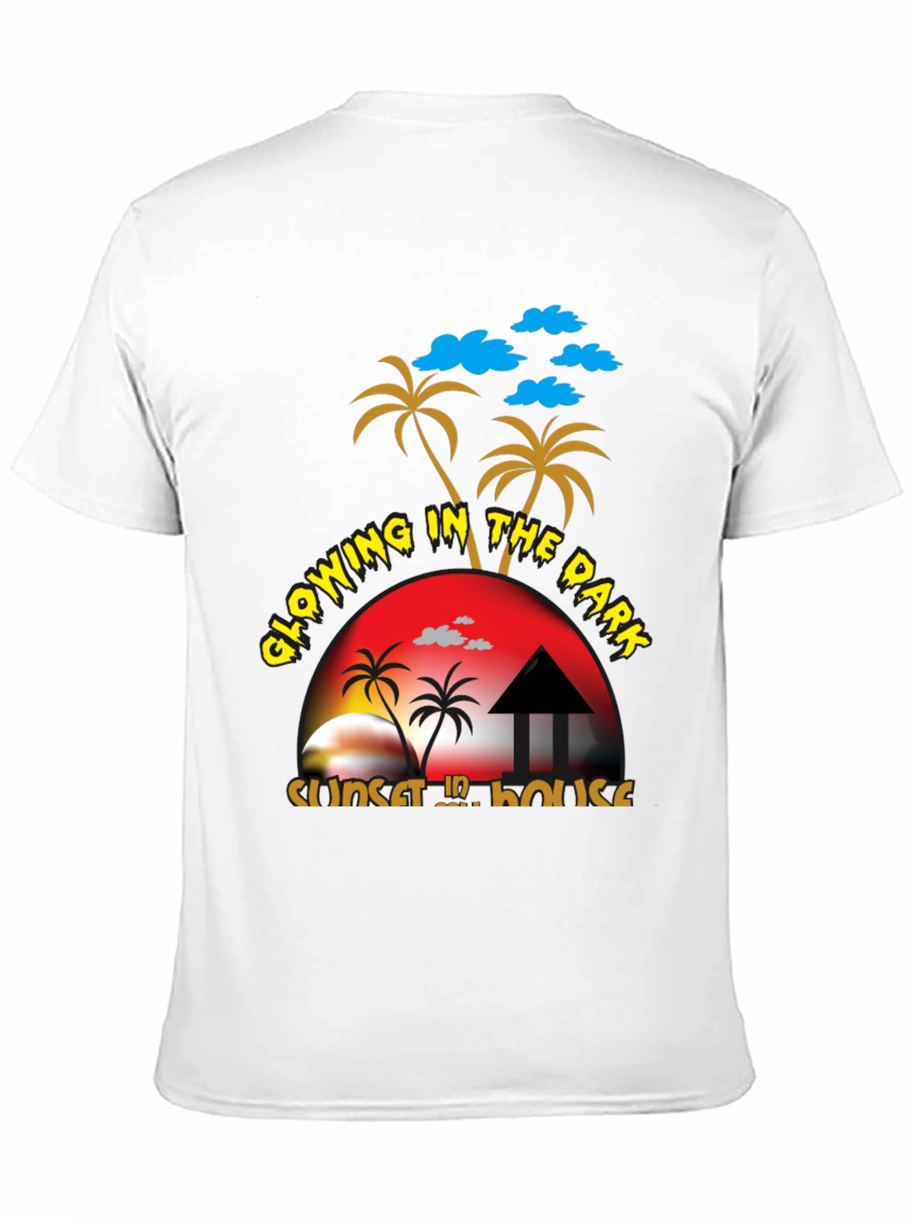 Glowing In The Dark Sunset House T-Shirt