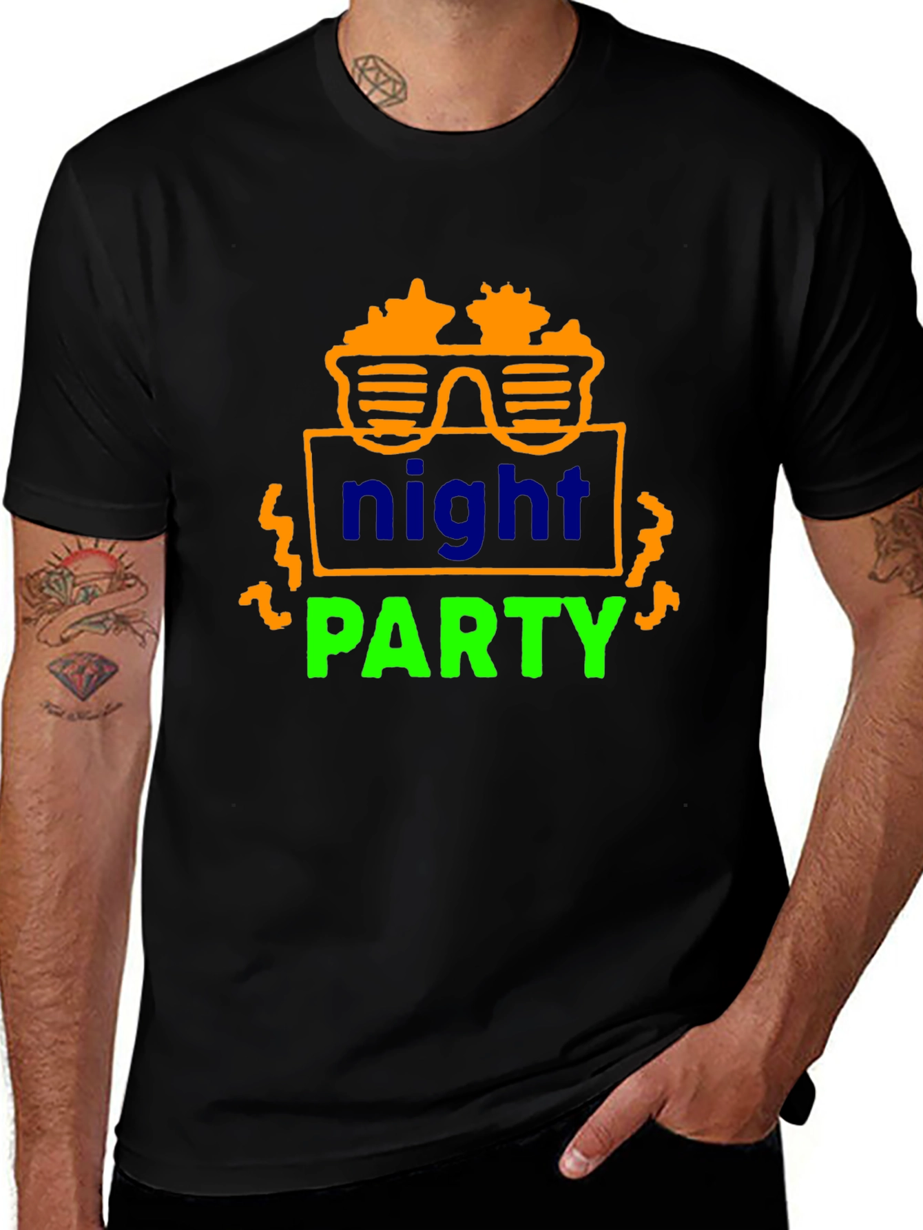 Night Party T-Shirt - Cool Graphic Tee
