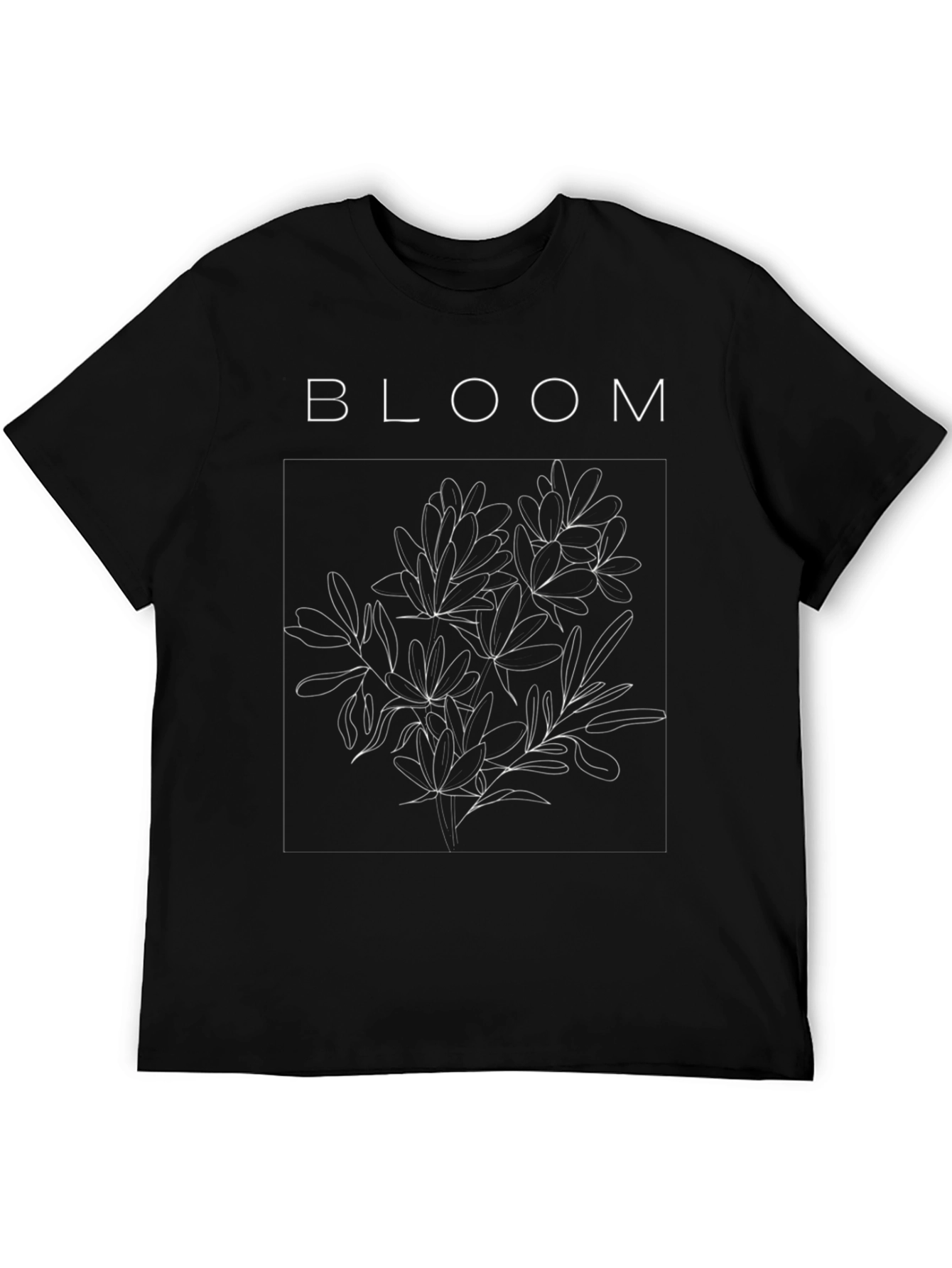 Bloom Graphic Tee - Black Cotton