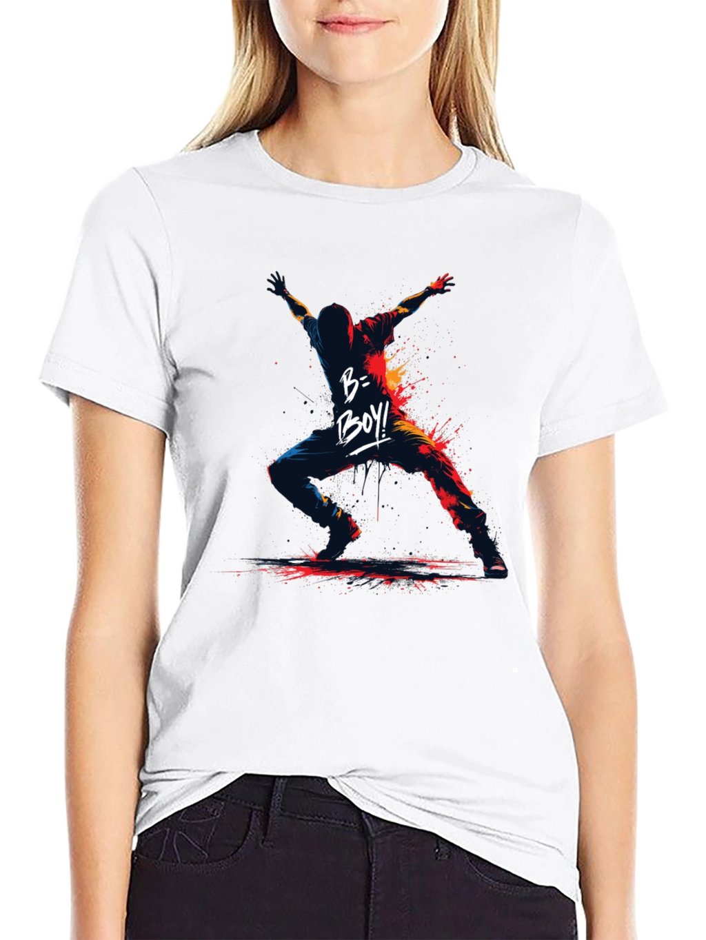 B-Boy Graphic Print T-Shirt - Urban Style