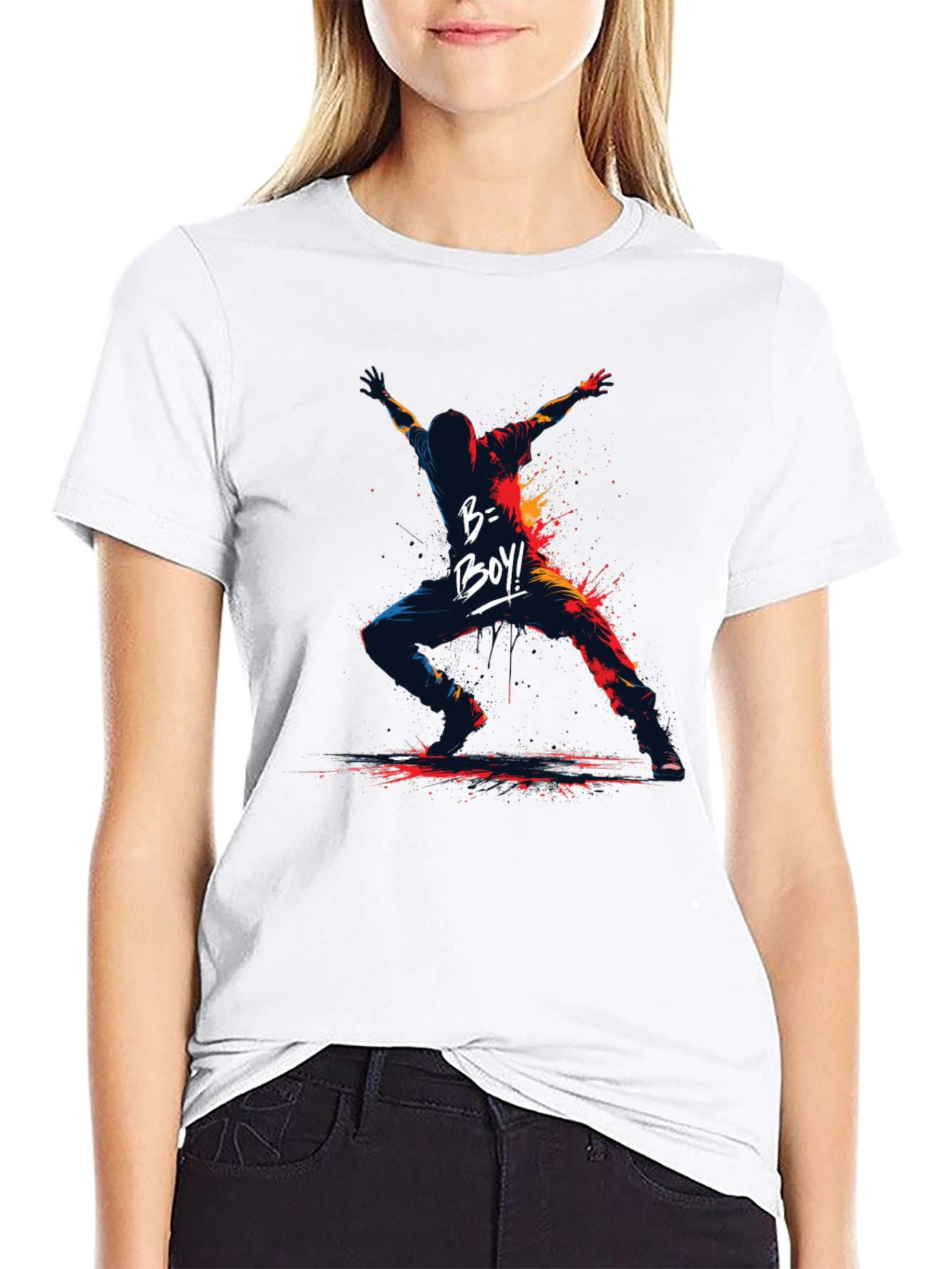 B-Boy Graphic Print T-Shirt - Urban Style