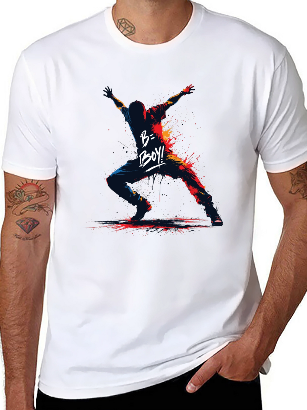 B-Boy Graphic Print T-Shirt - Urban Style